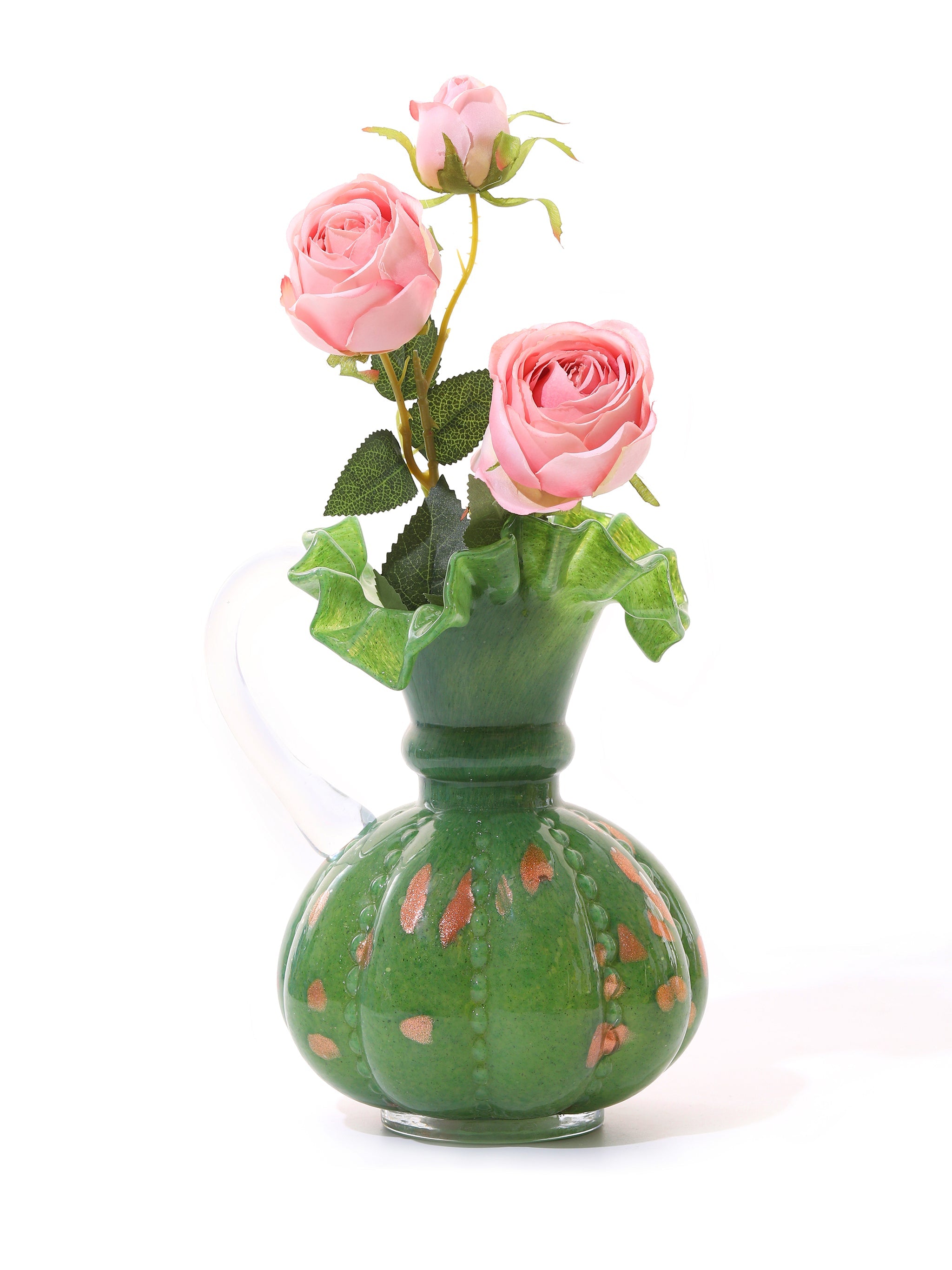 Twilight to Dawn Ruffled Vases Set of 3, Large