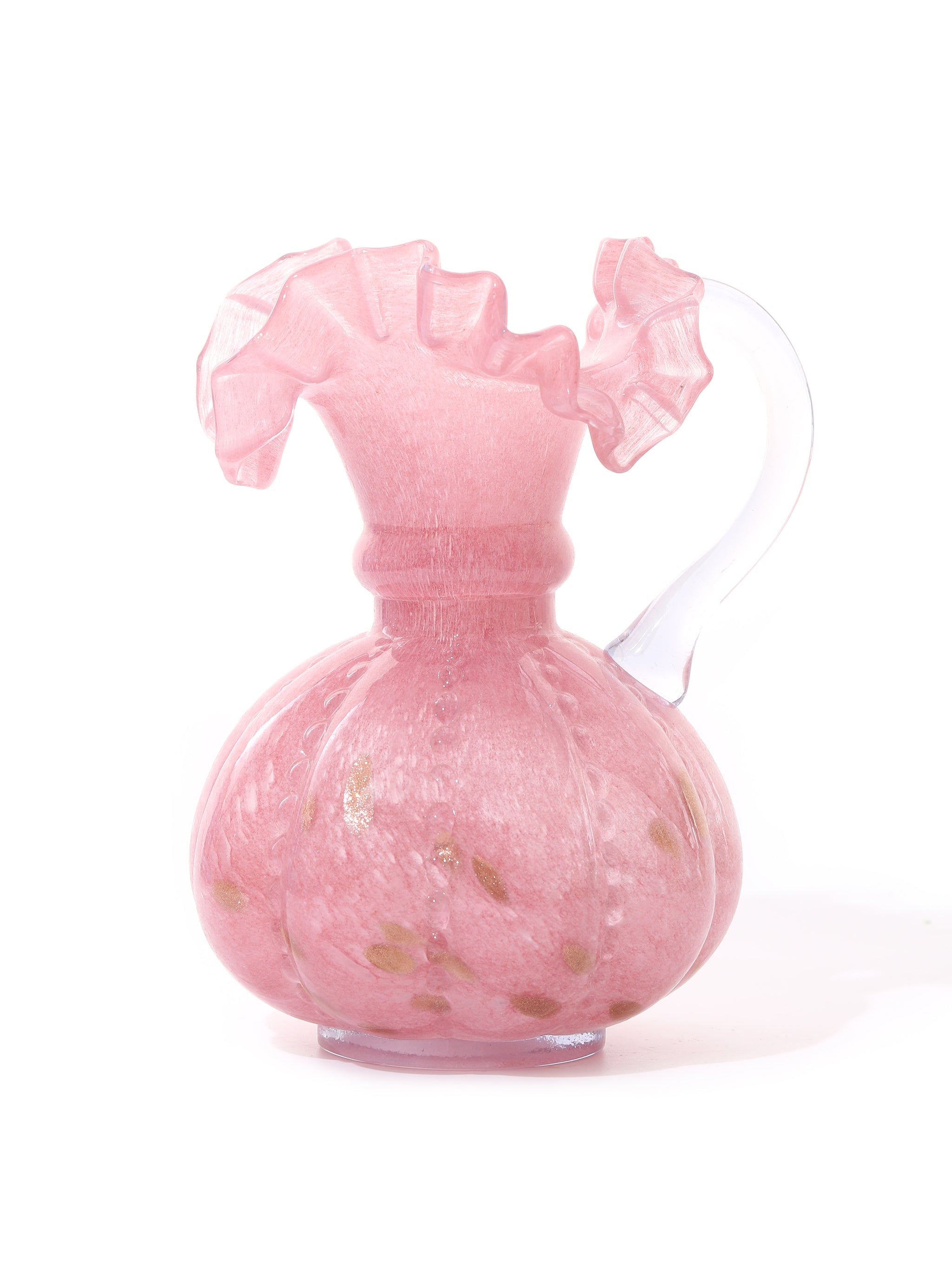 Rosy Dawn Ruffled Vases, Set of 2