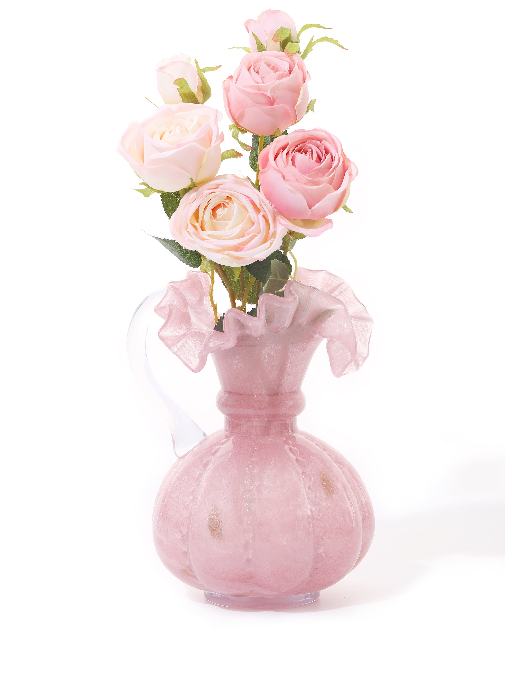 Twilight to Dawn Ruffled Vases Set of 3, Large