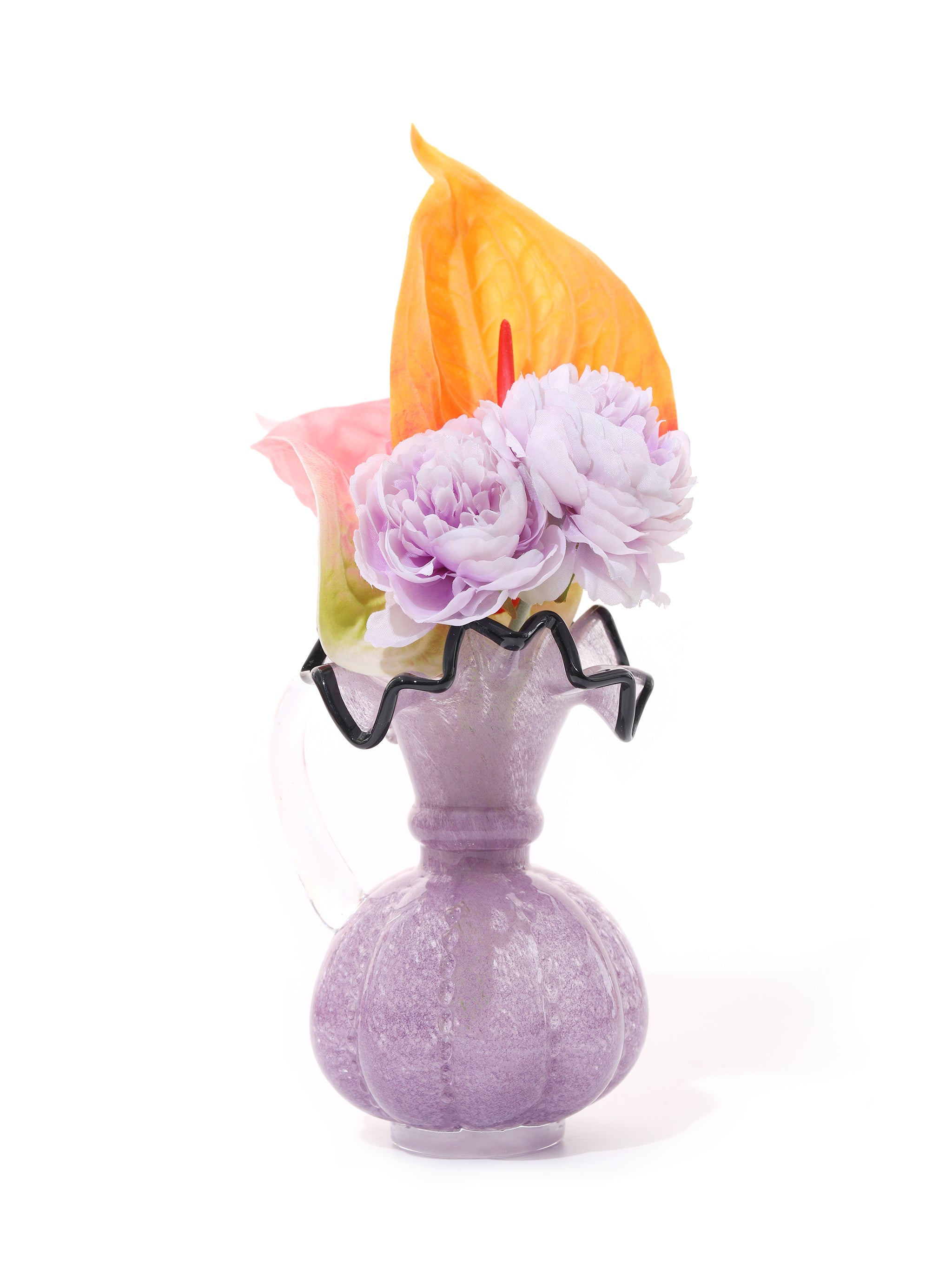 Twilight to Dawn Ruffled Vases Set of 3, Small