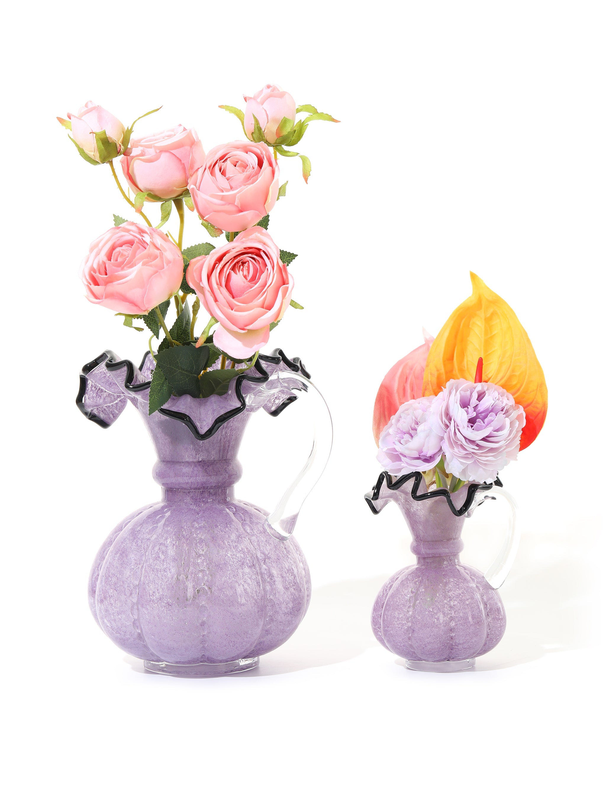 Violet Twilight Ruffled Vase, Large