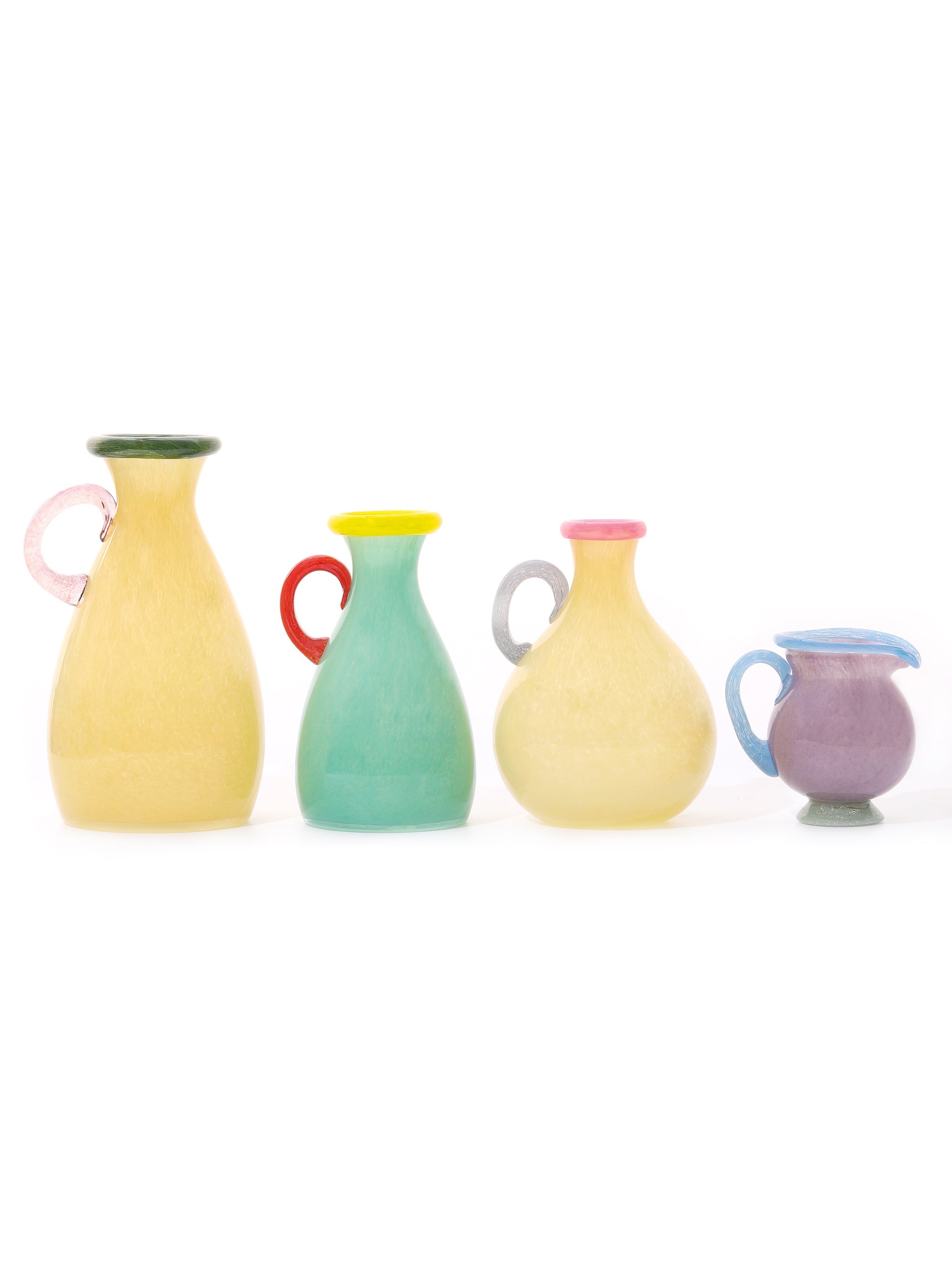 Pastel Pitcher Vases Set of 4