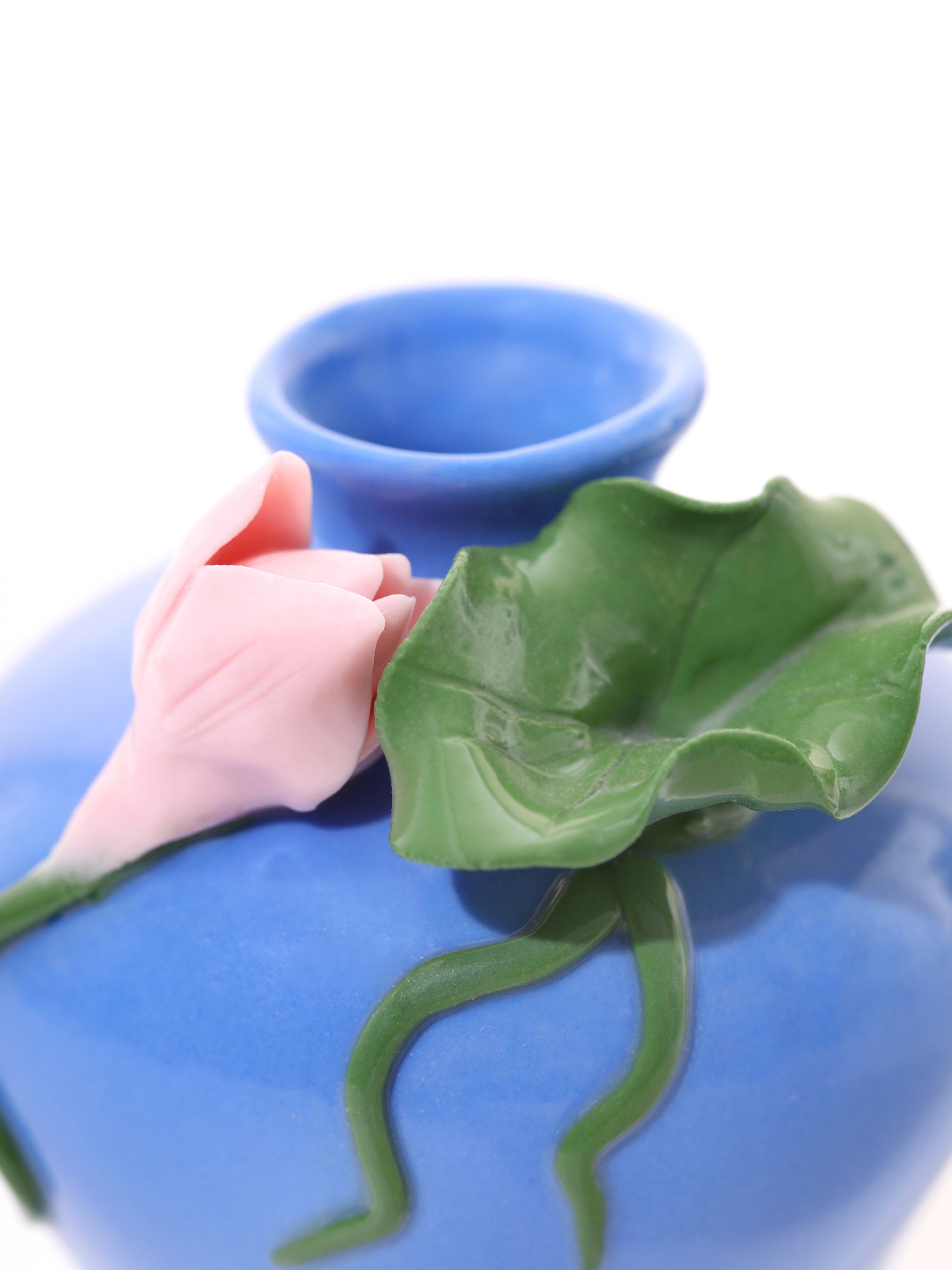 Cornflower Blue Vases, Set of 10