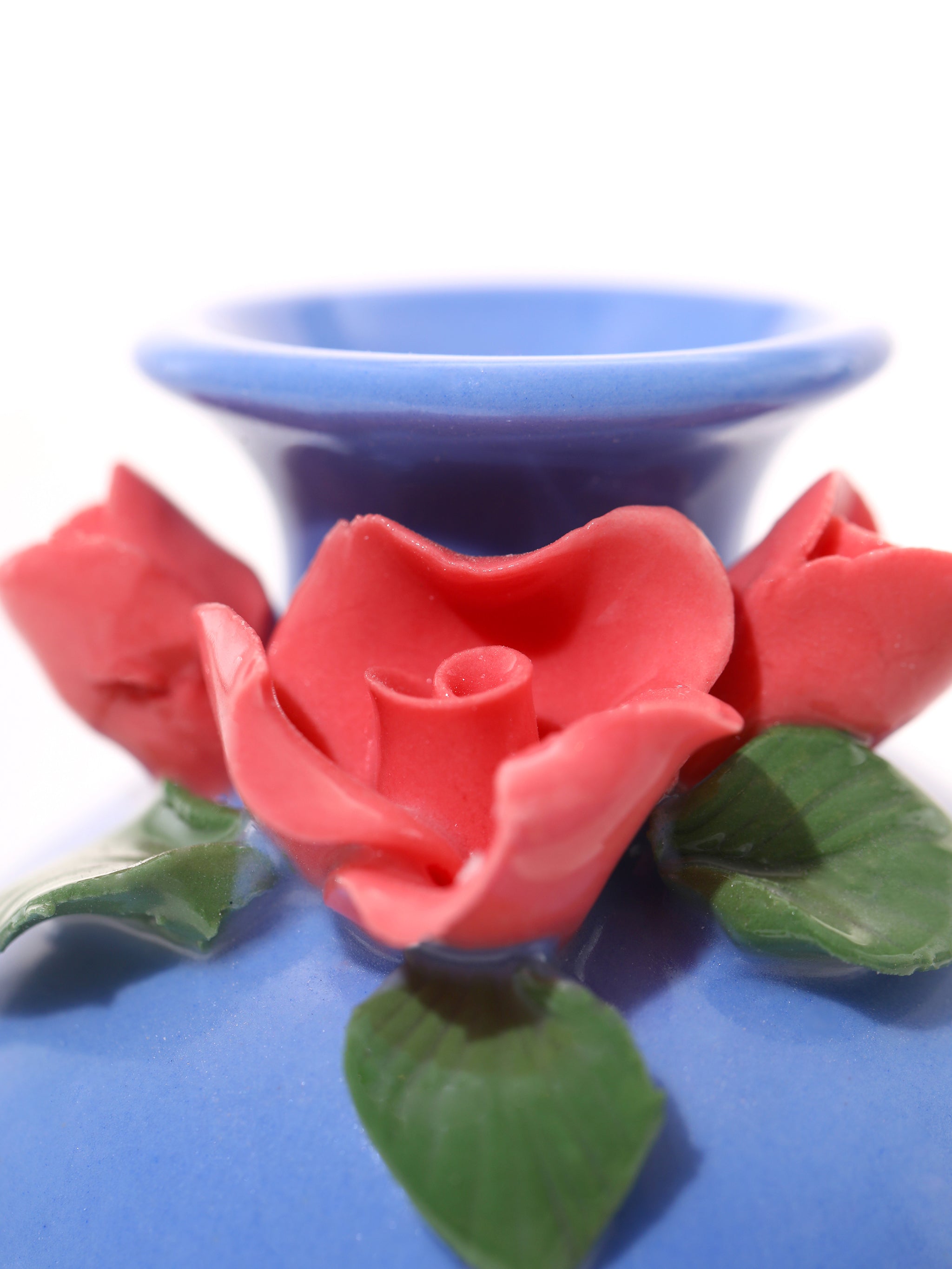 Cornflower Blue Vases, Set of 10