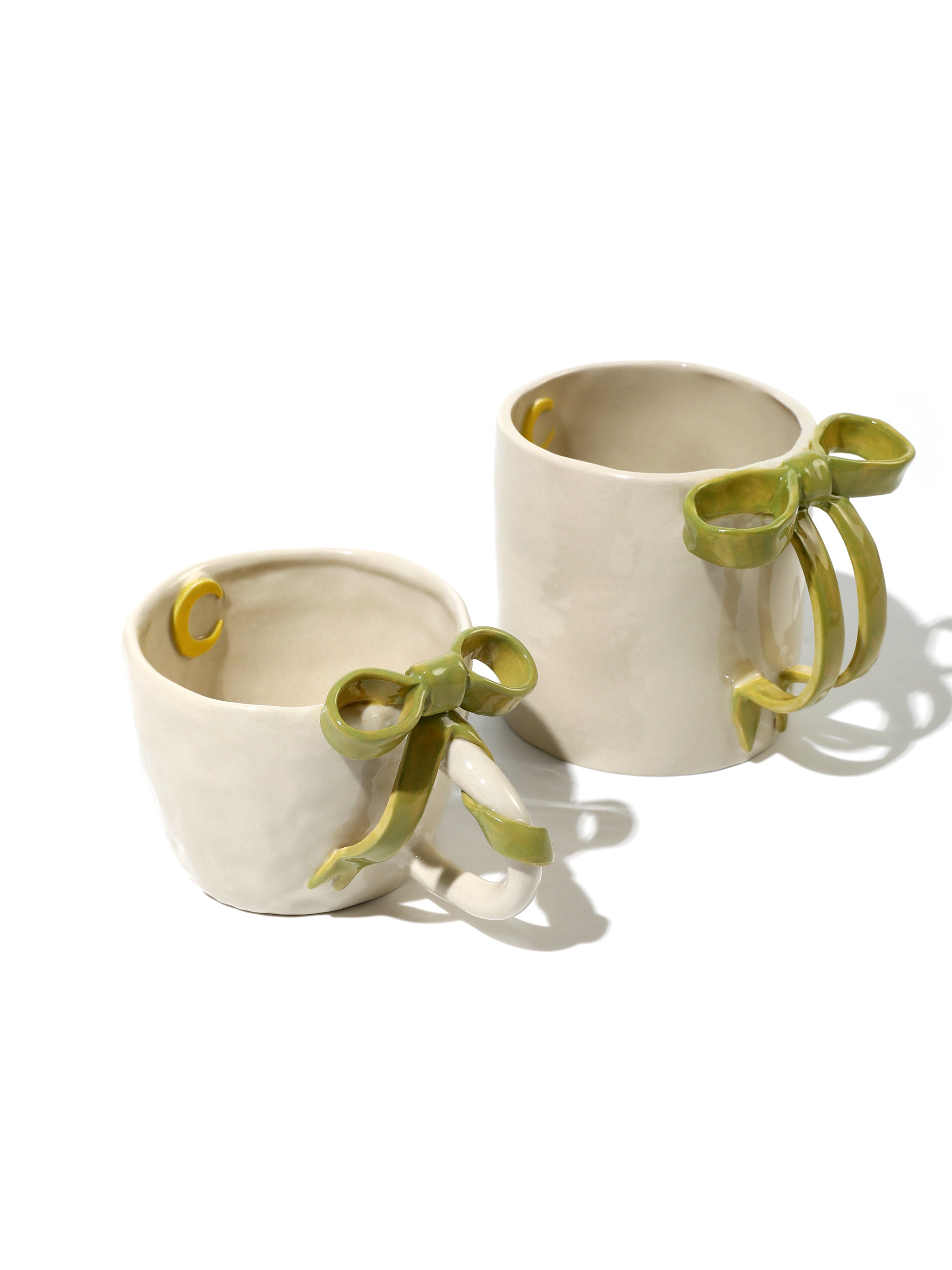 BowKnot Tableware Set, Olive Green Set of 4