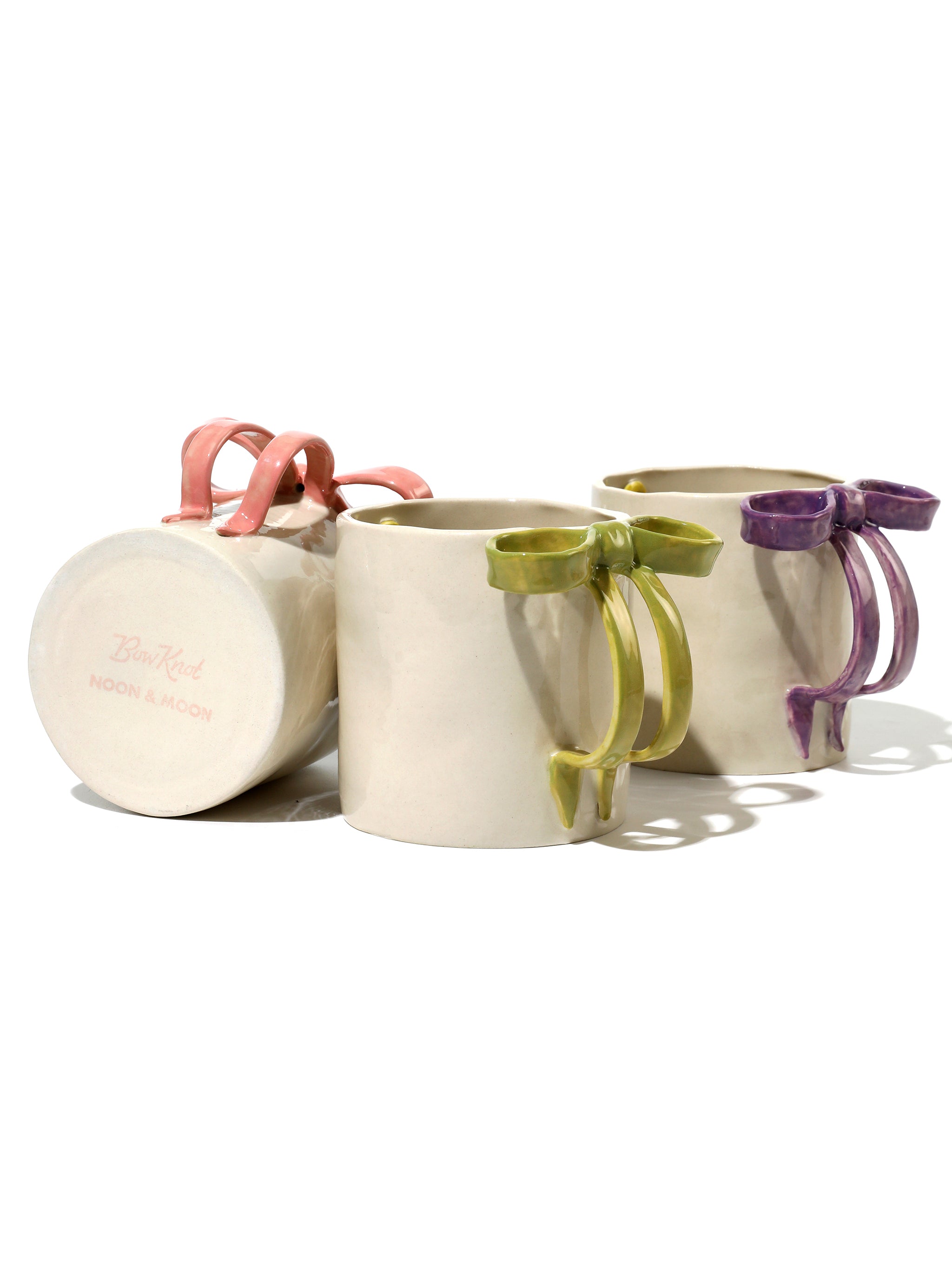BowKnot Coffee Duo Mugs, Set of 2