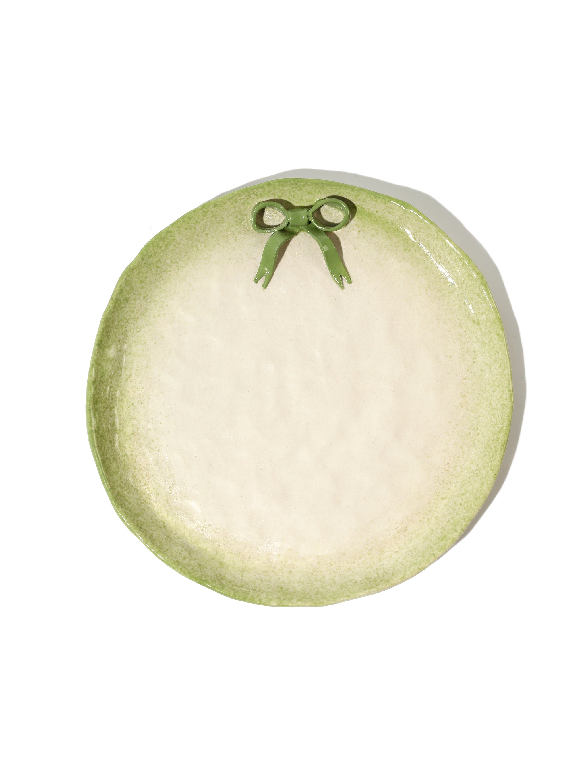 BowKnot Dinner Plate, Olive Green