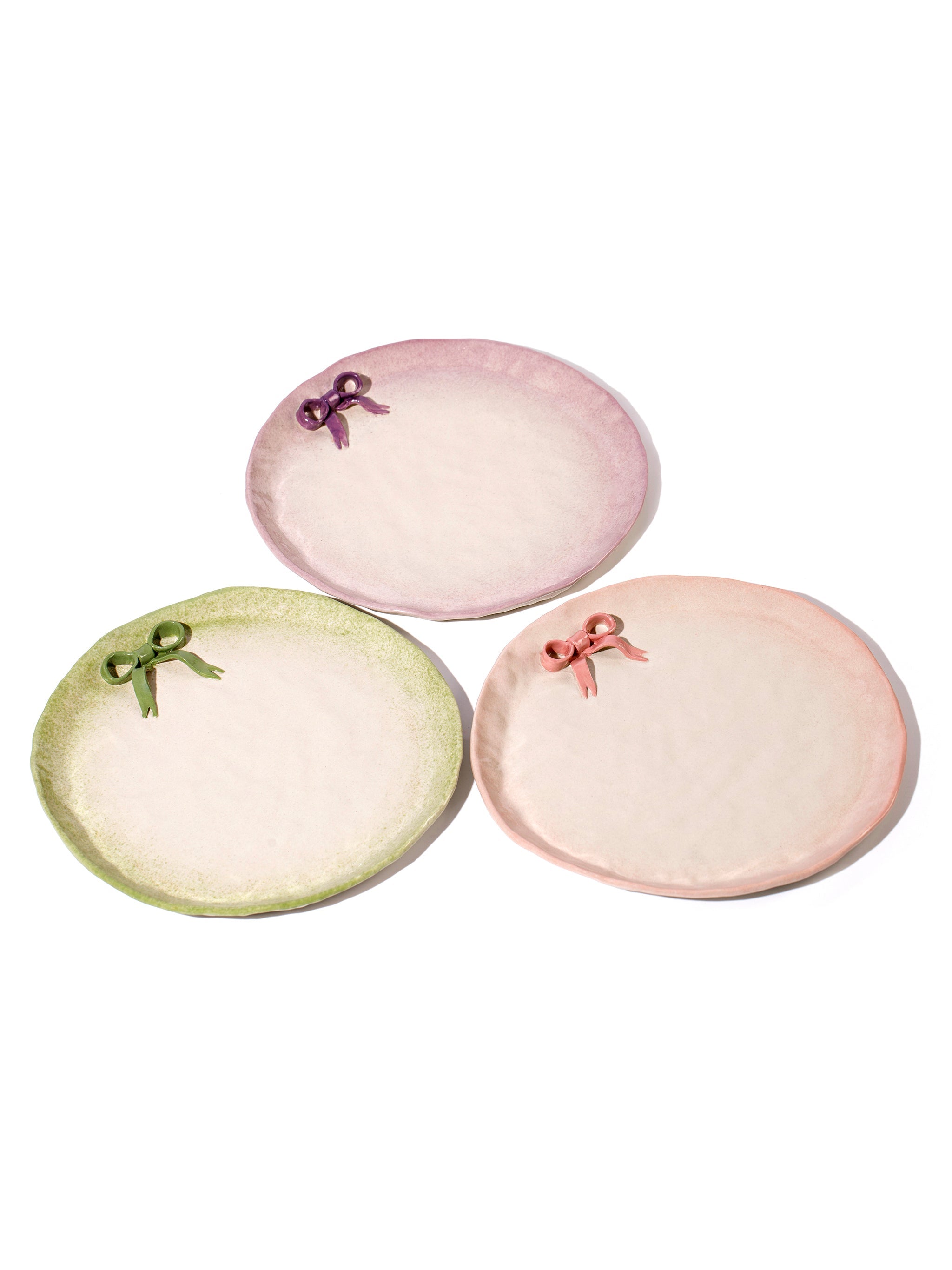 BowKnot Dinner Plate, Blush Pink