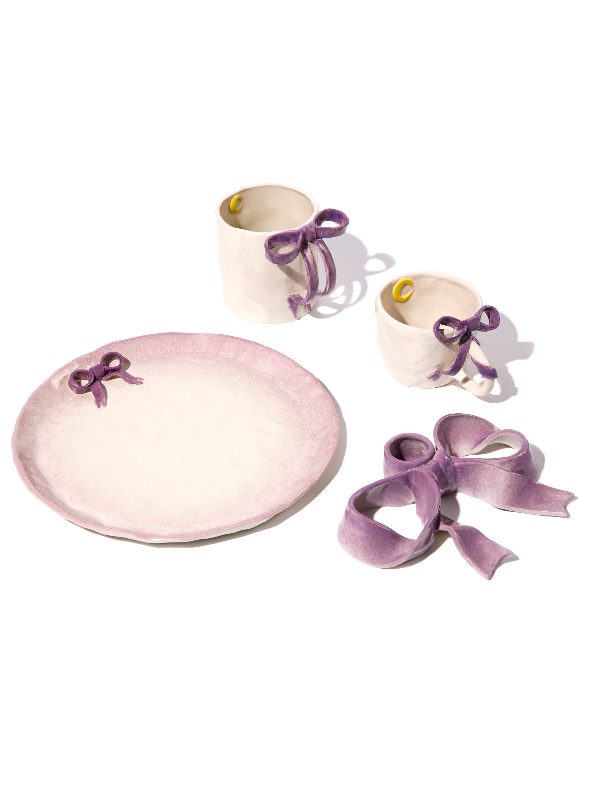 BowKnot Coffee Cup, Lavender Purple