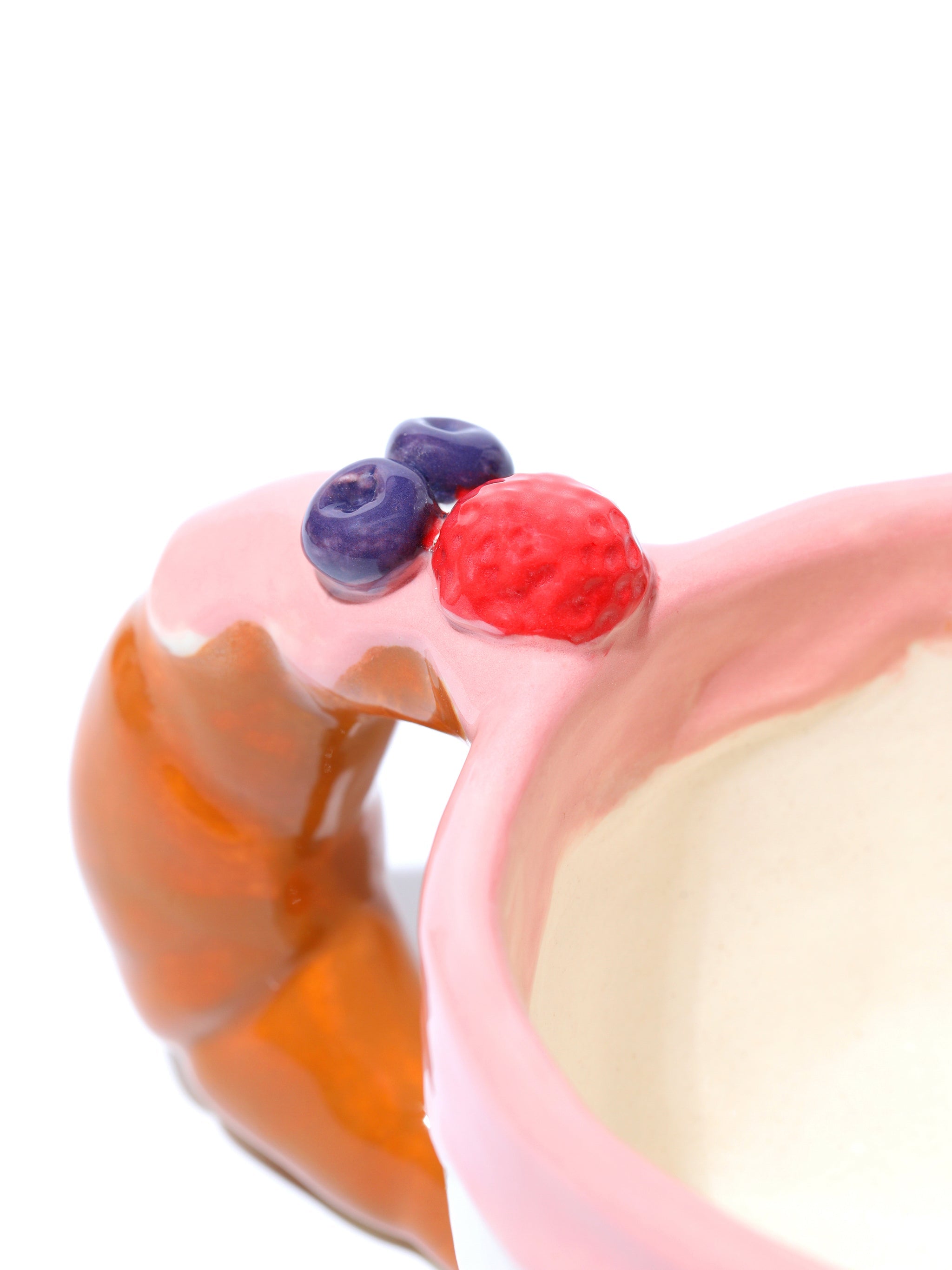 Croissant Coffee Cup, Strawberry