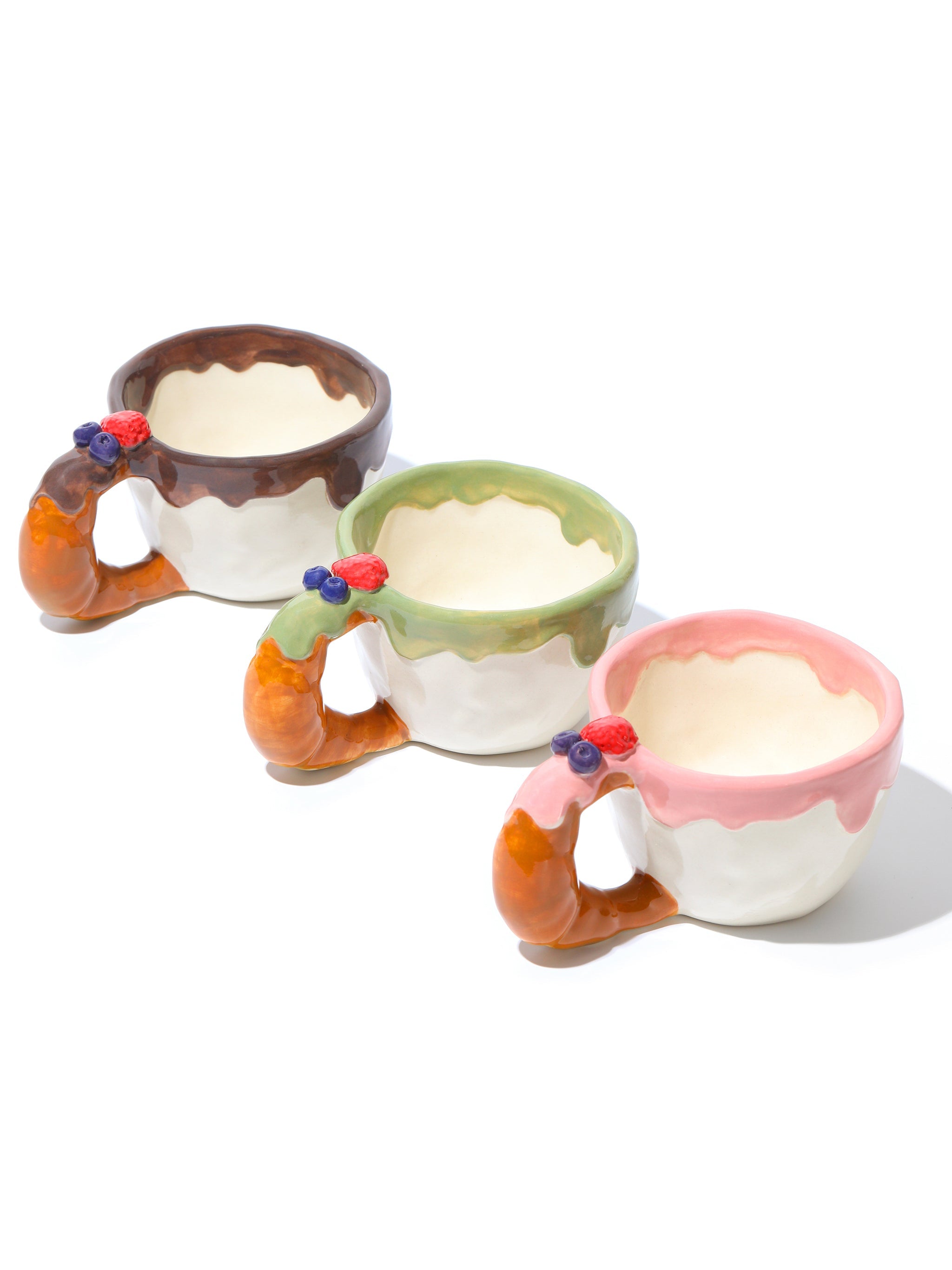 Croissant Coffee Cup, Strawberry