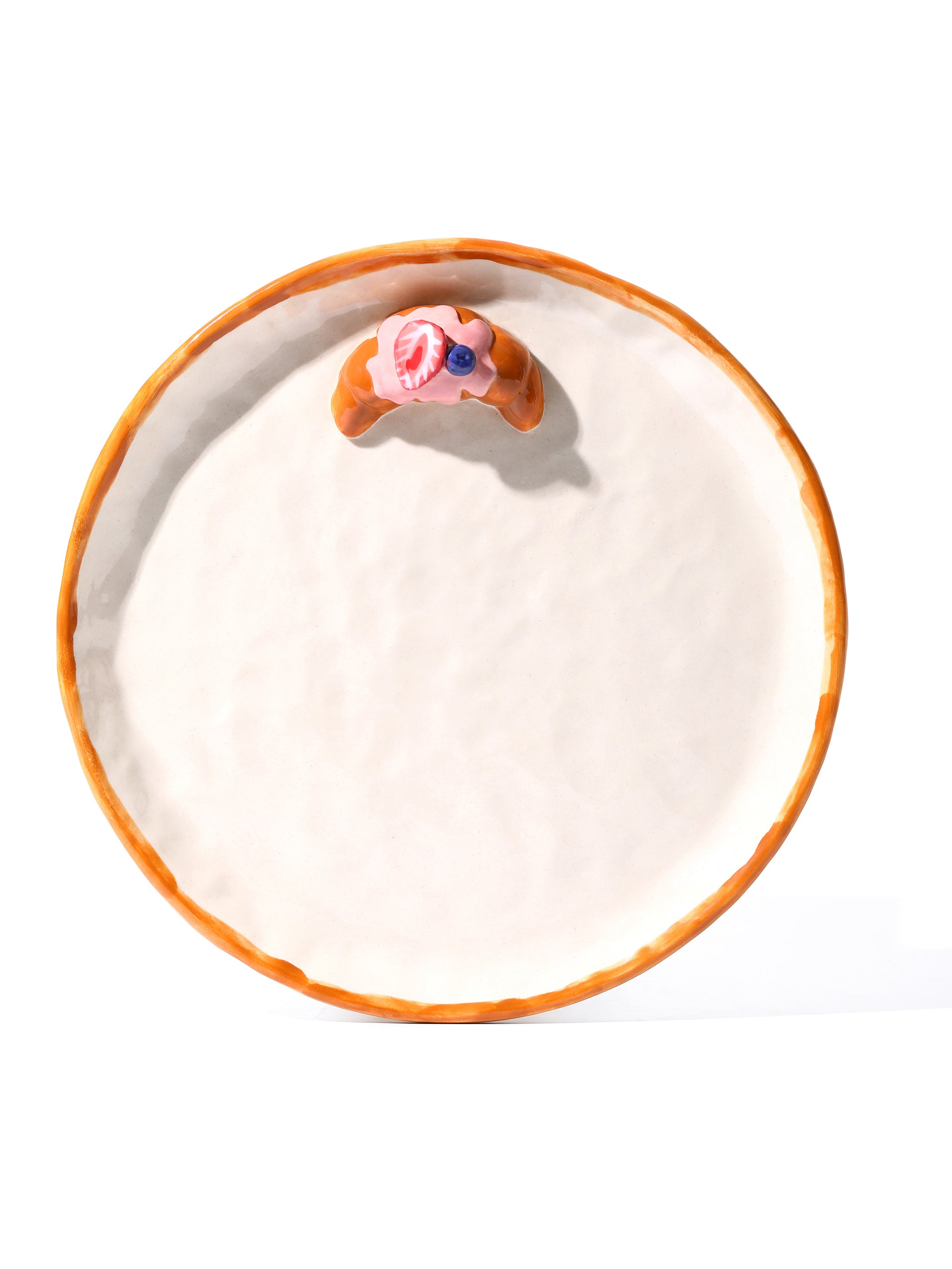 Croissant Delight Ceramic Set of 3, Strawberry