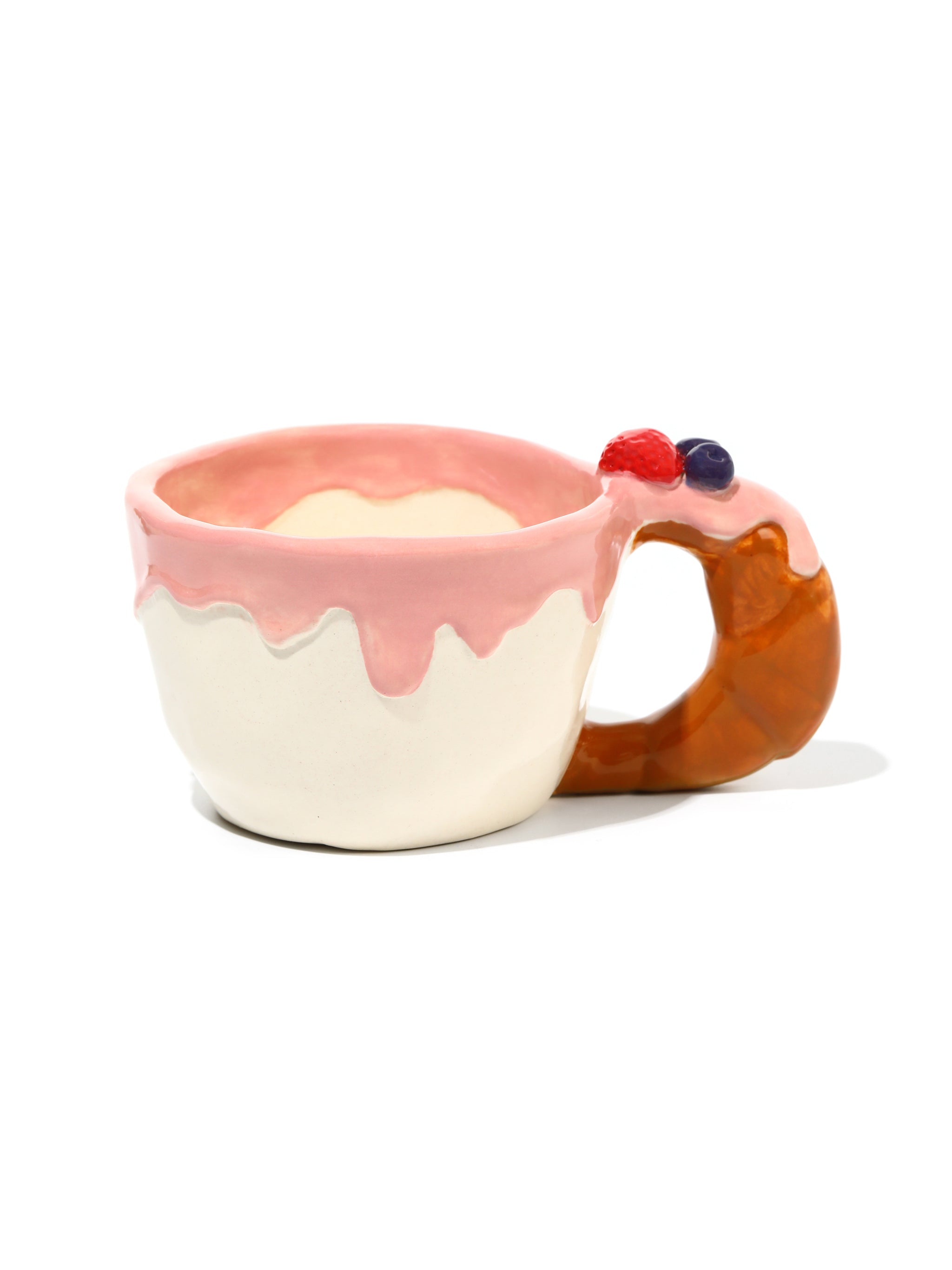 Croissant Coffee Cup, Strawberry