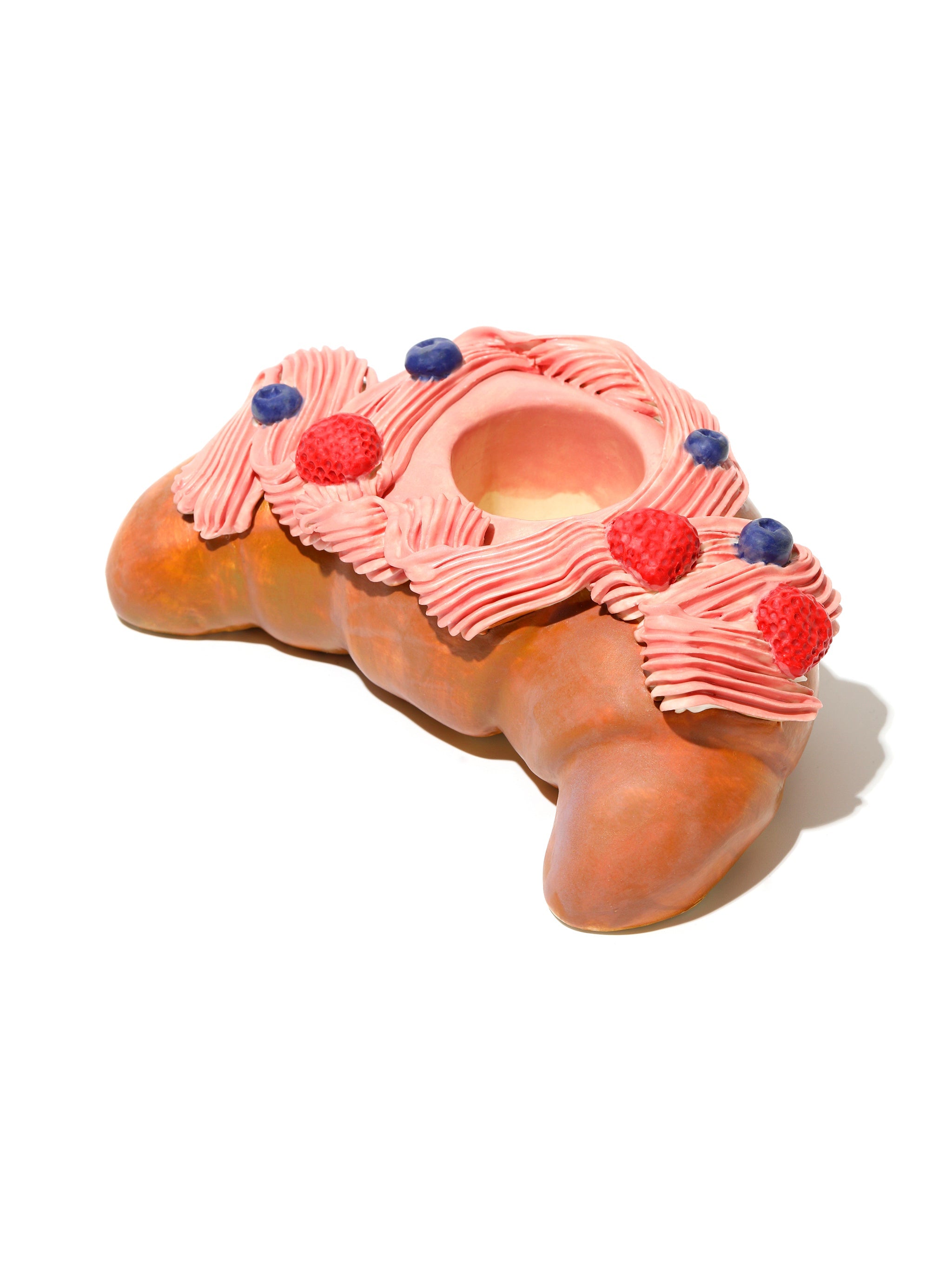 Croissant Delight Ceramic Set of 3, Strawberry