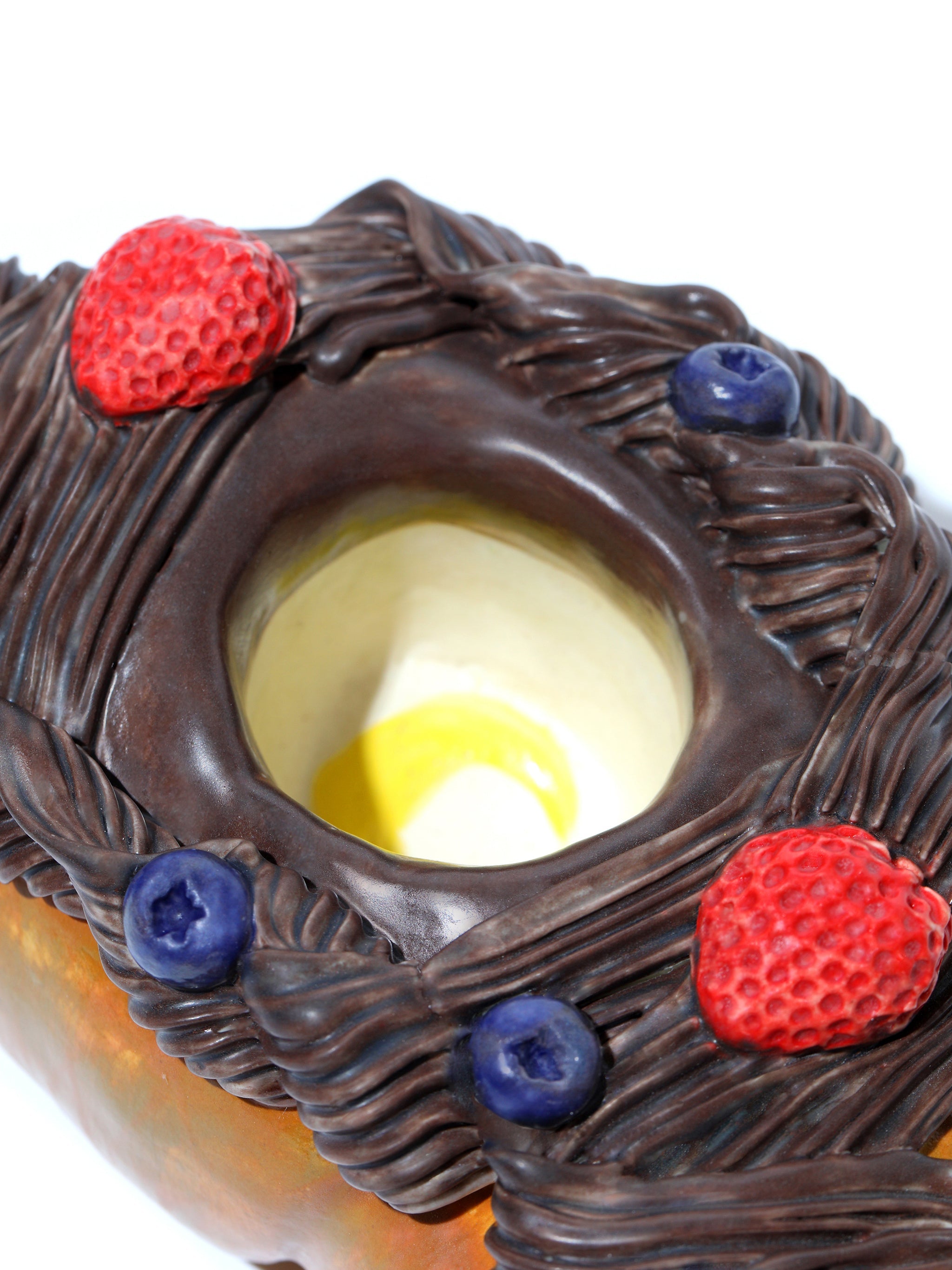 Croissant Candle Holder, Chocolate