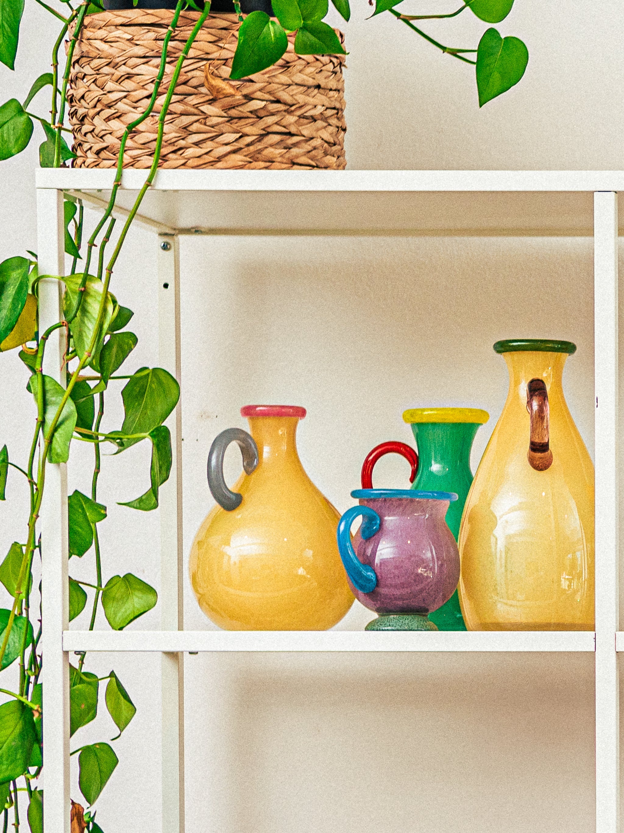 Pastel Pitcher Vases Set of 4