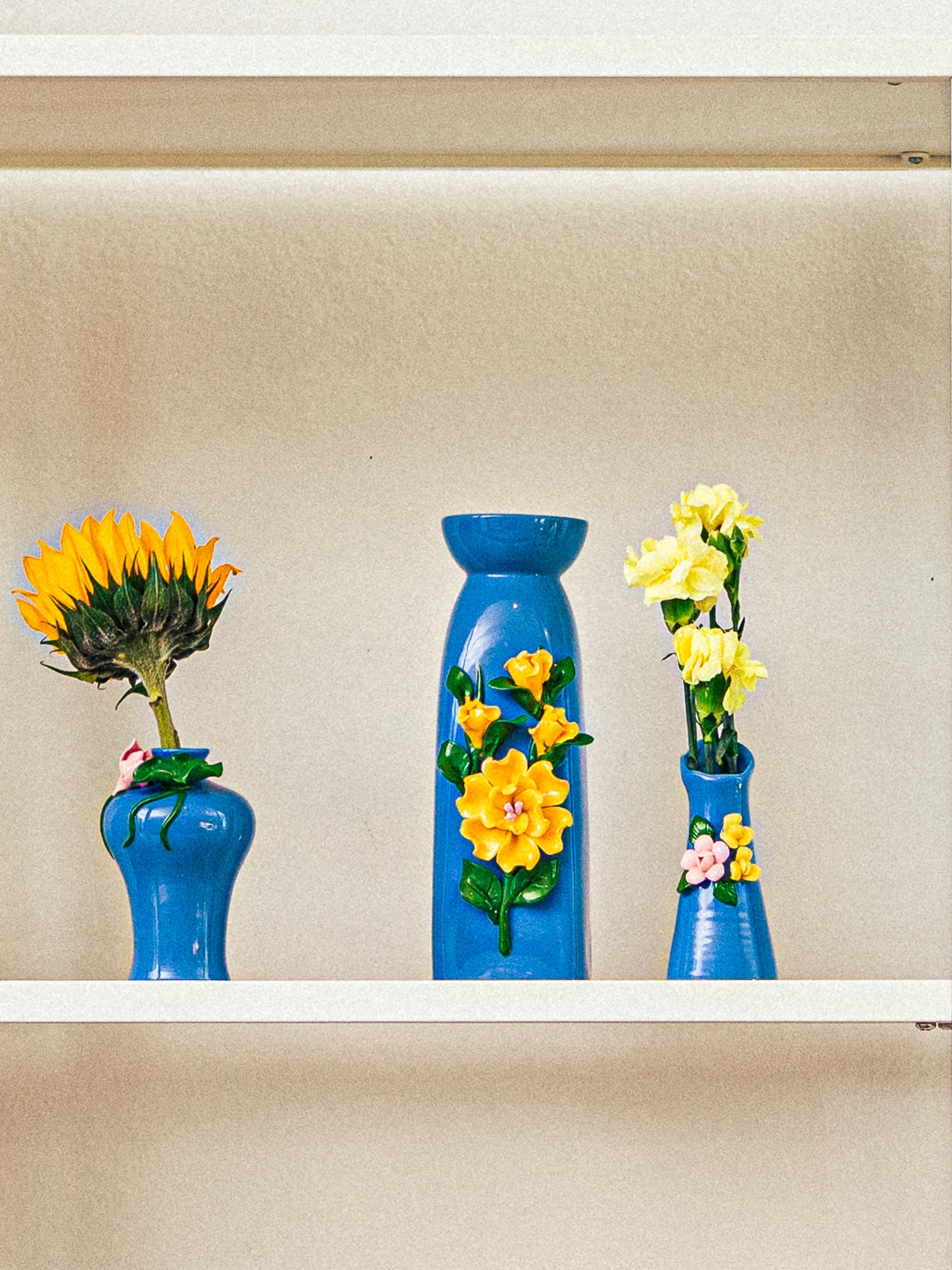 Floret Cornflower Blue Vases, Set of 5