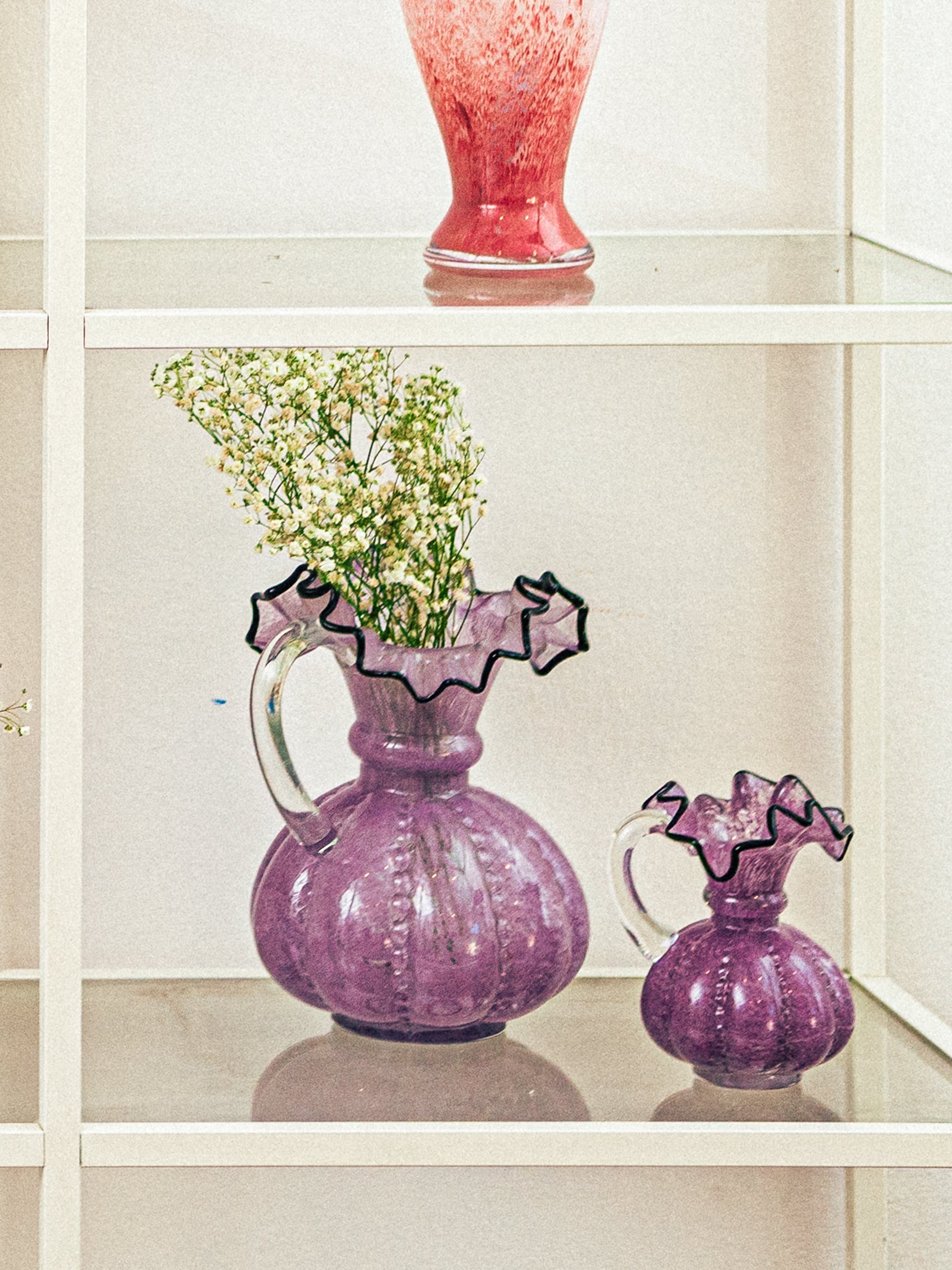 Violet Twilight Ruffled Vase, Large