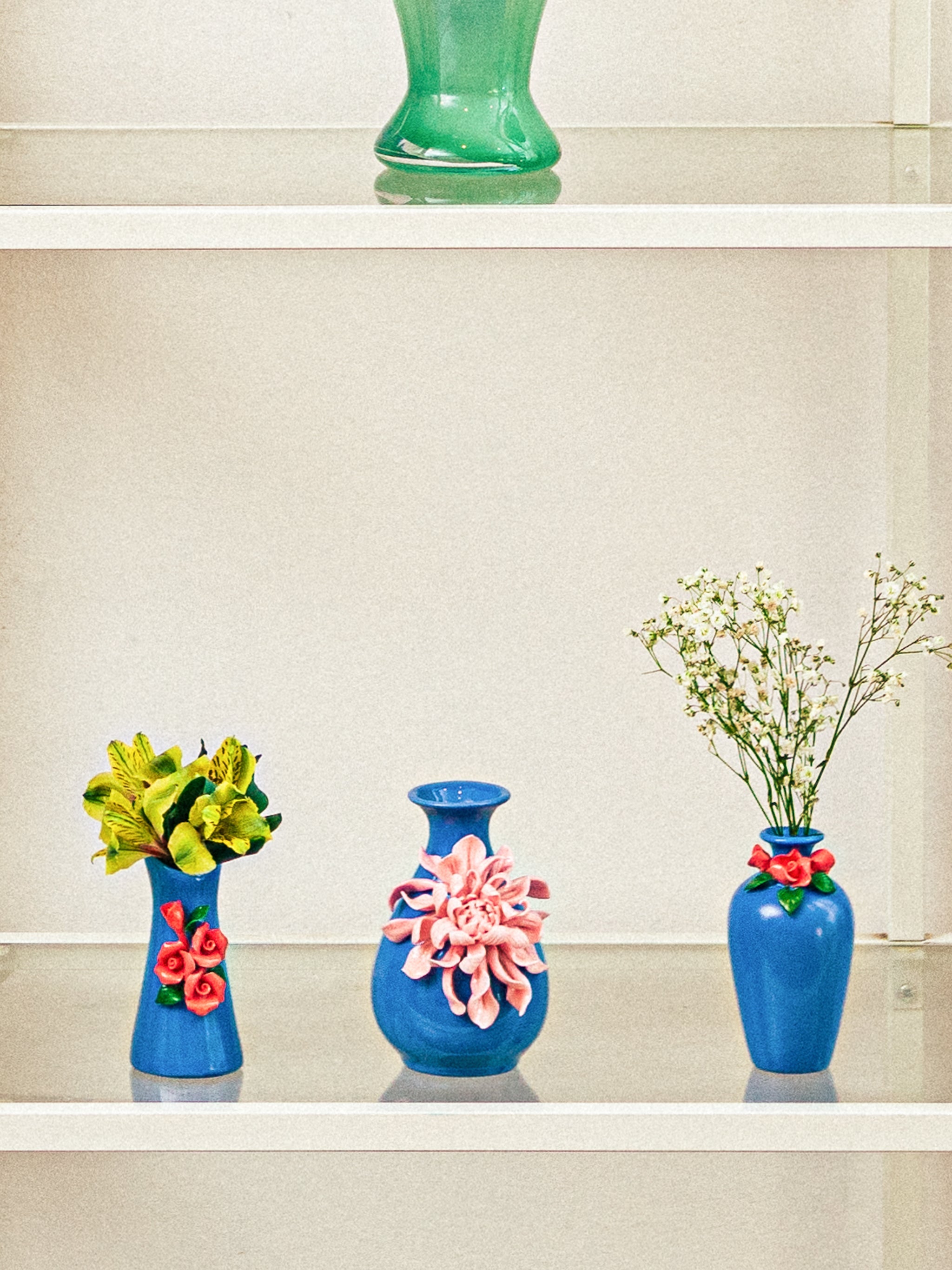 Floret Cornflower Blue Vases, Set of 5