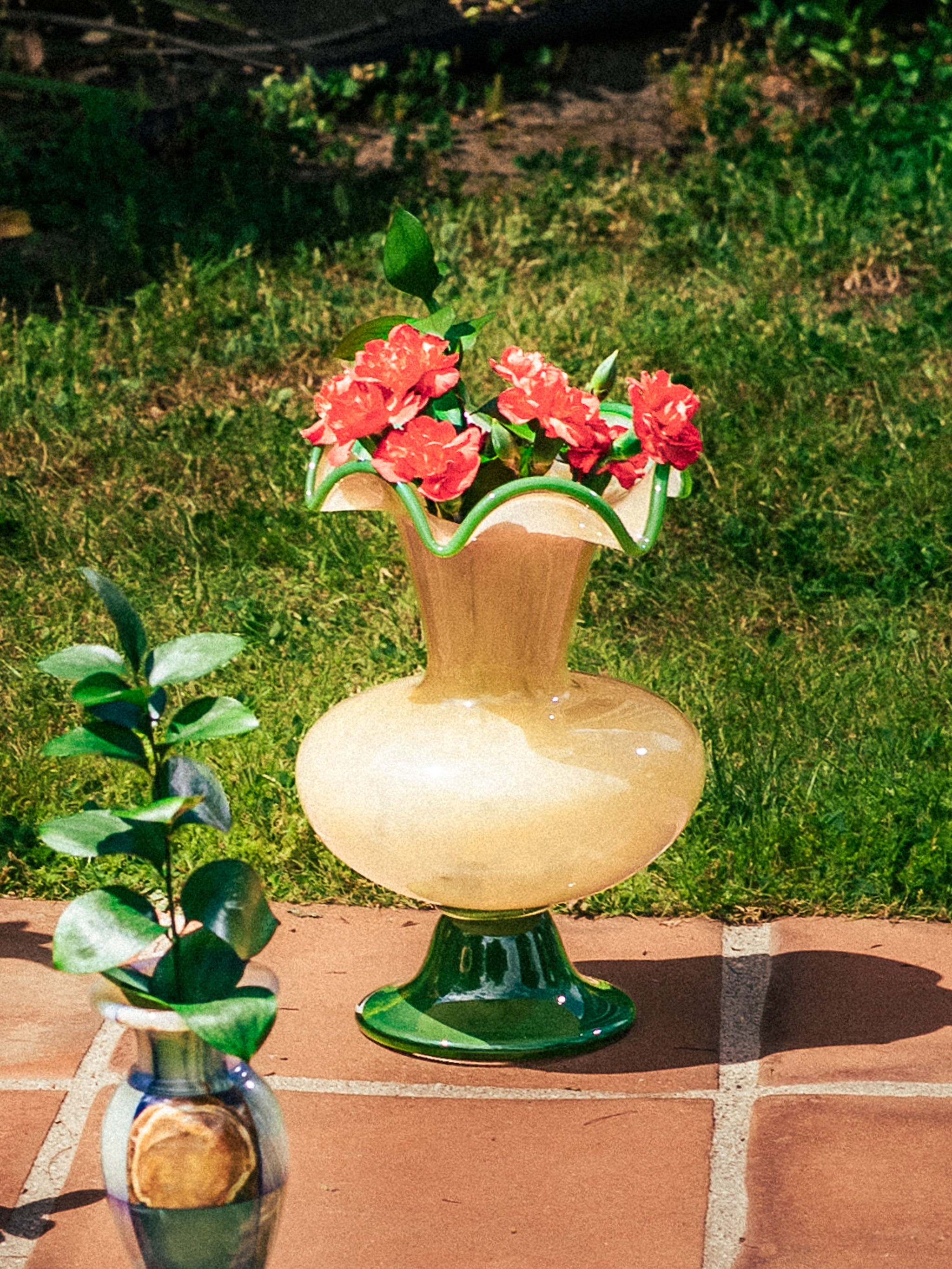 Verdant Crest Duo Vases, Set of 2