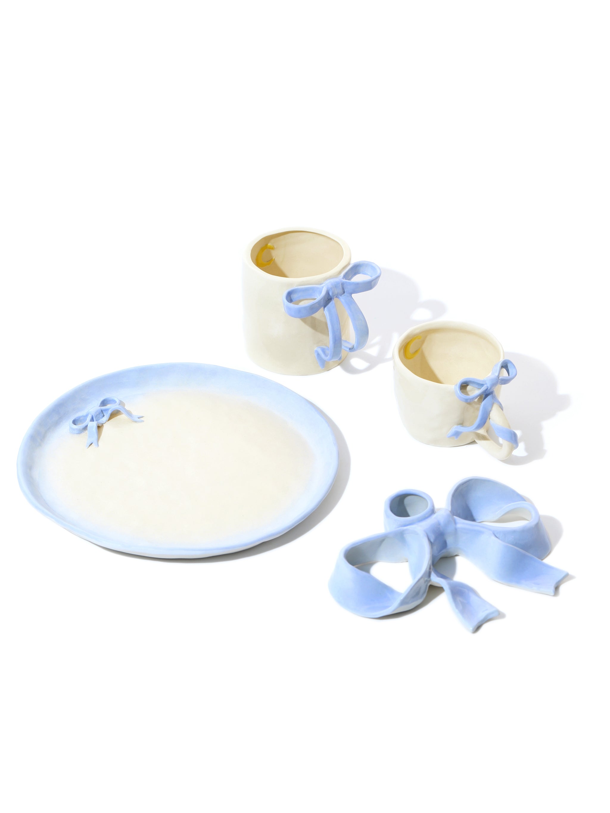 Bowknot Dinner Plate Special Edition, Baby Blue