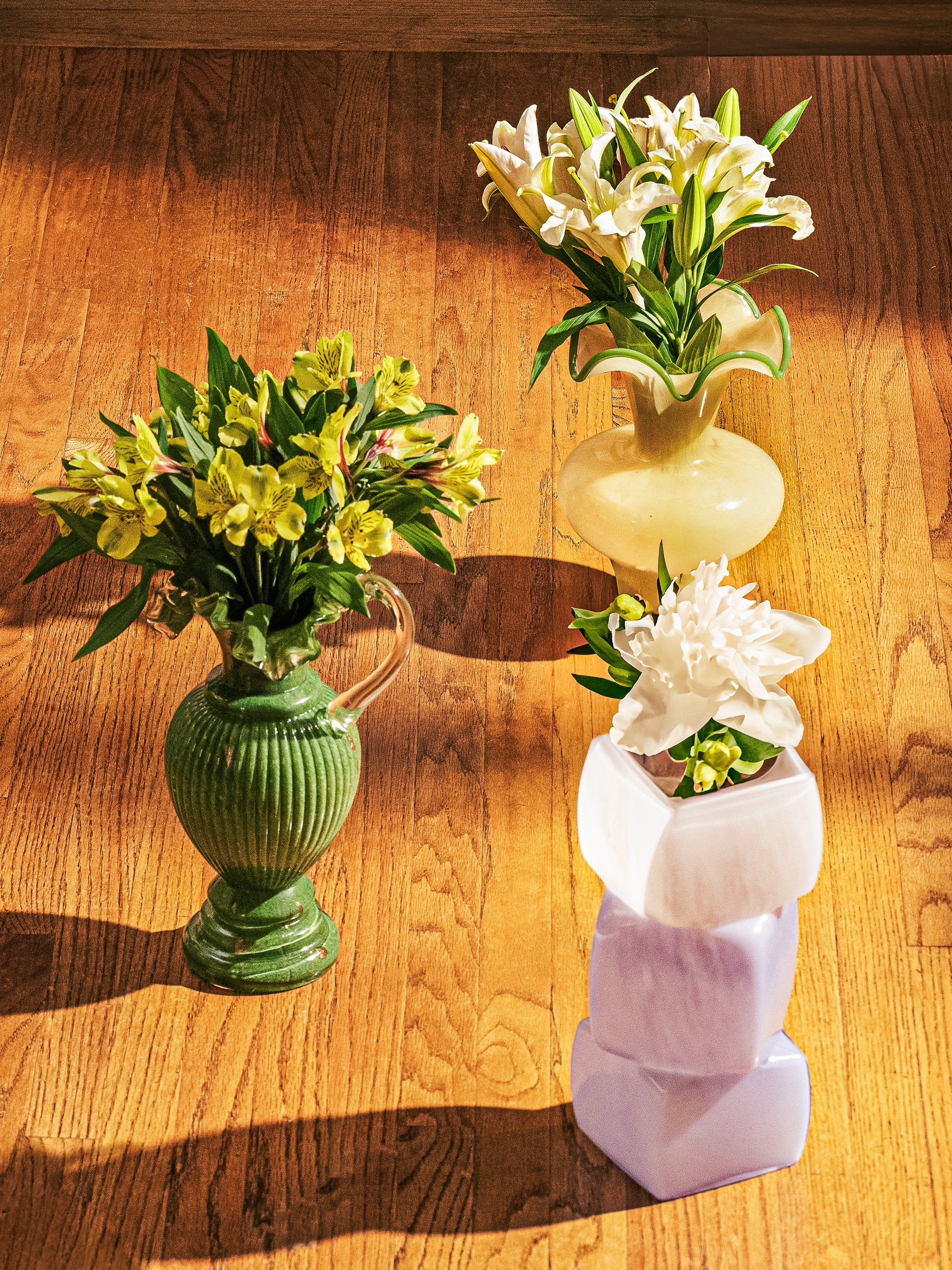 Grove & Lotus Ripple Vases, Set of 2