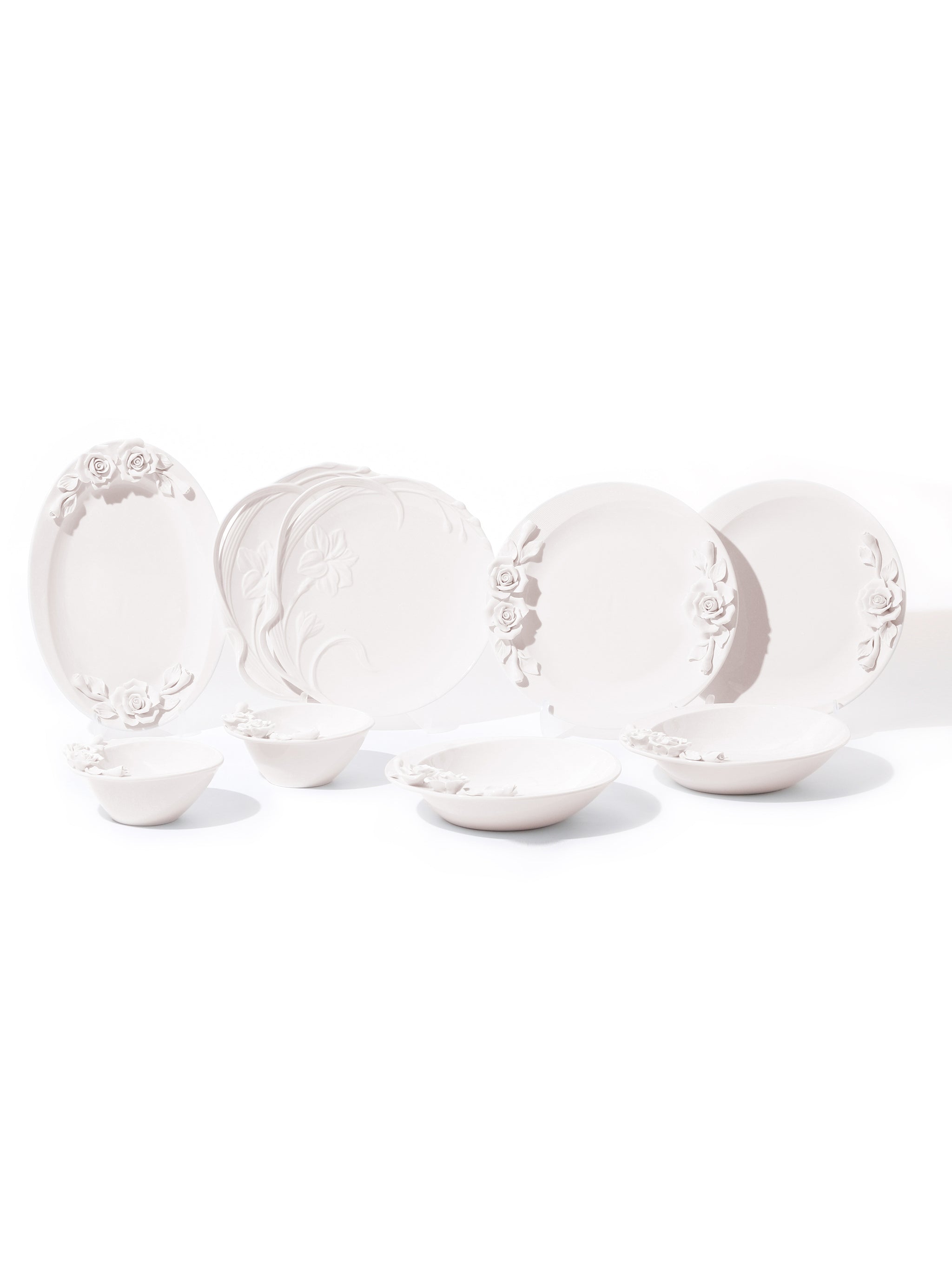 Isabella Artisan Rose Dinnerware Set of 9