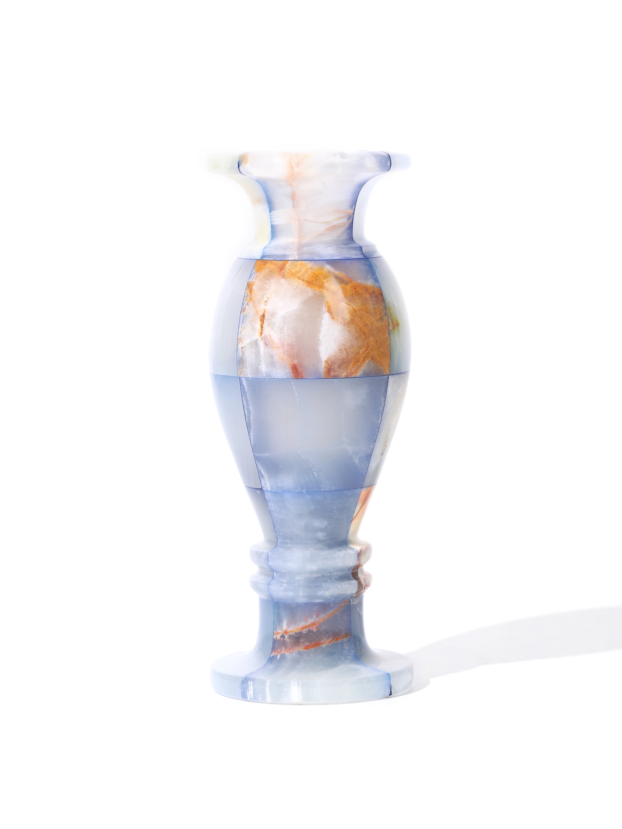 Sky Wave Jade Mosaic Vases, Set of 3