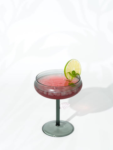 Grey Leaf Dessert Coupe Cocktail Glass