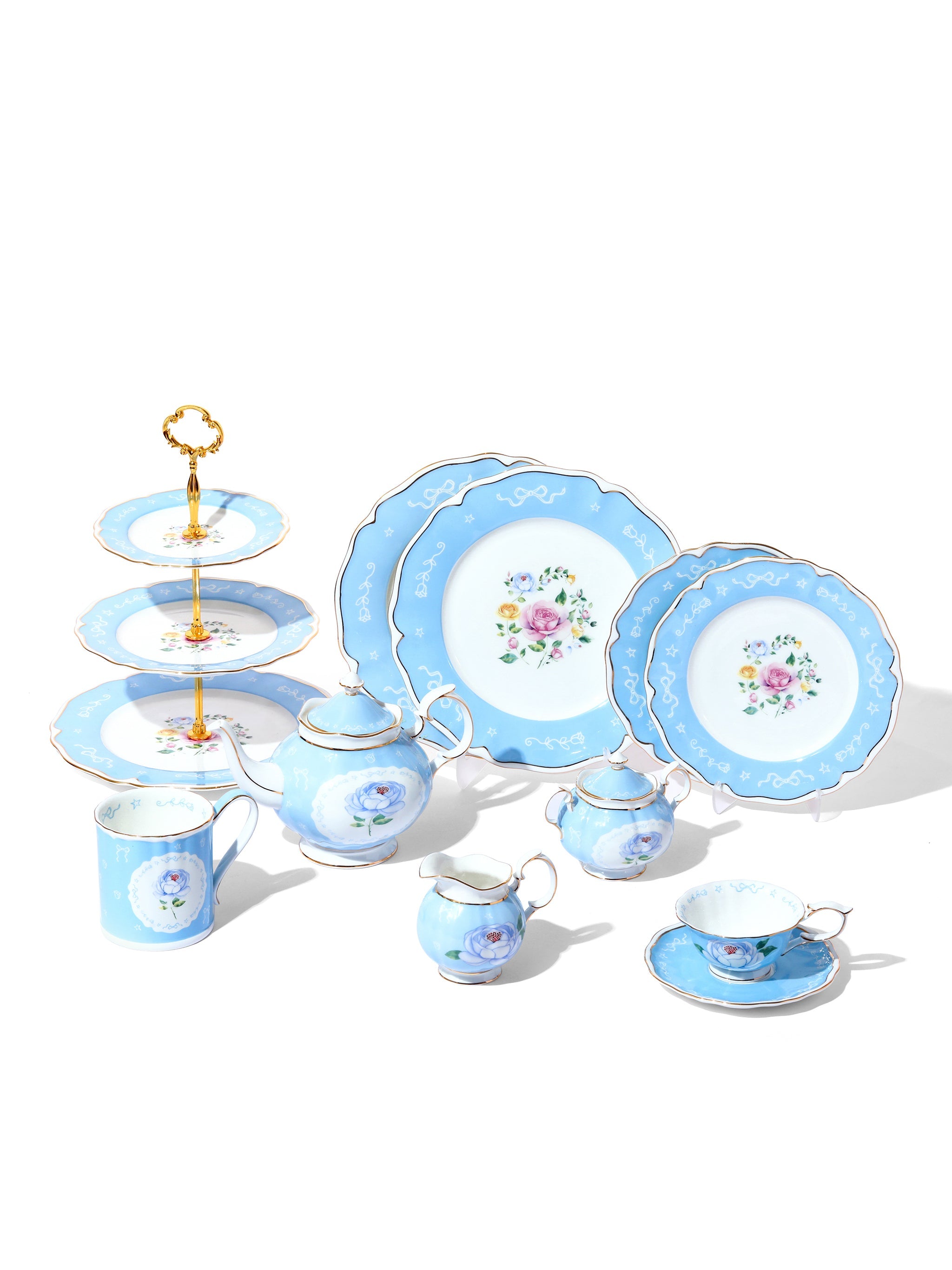 Marilyn Monroe Hollywood Bloom™ Limited Edition, Sugar Bowl, Baby Blue