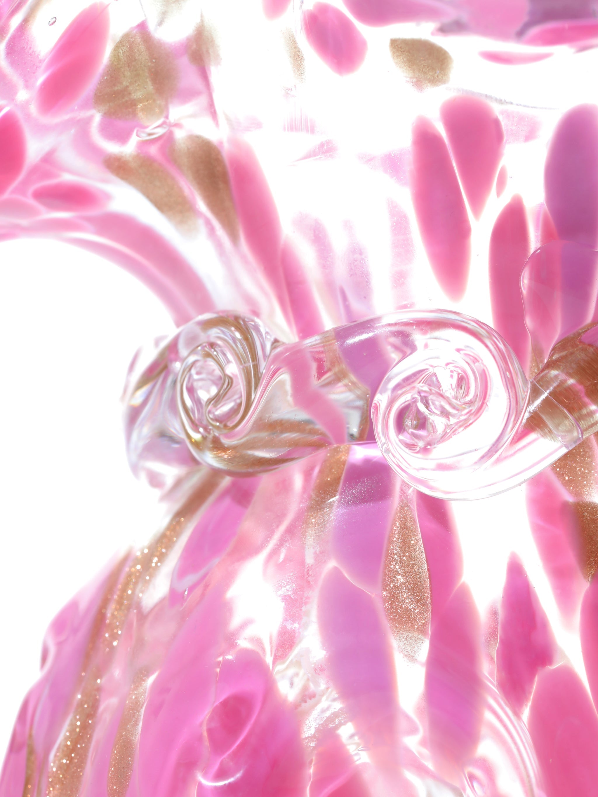 Blush Petal Glass Vase, Garland