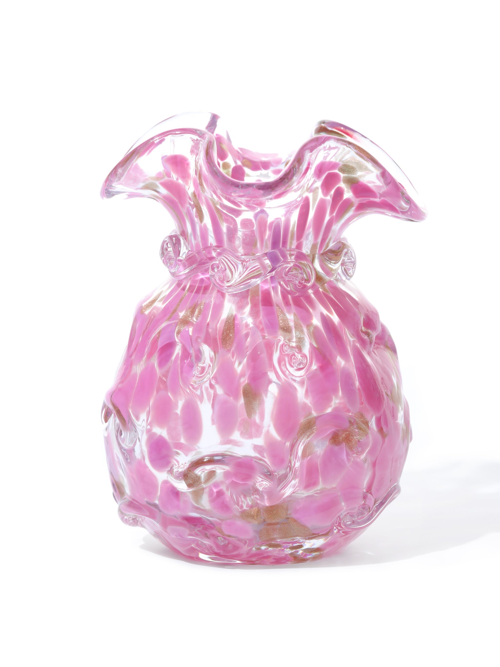 Blush Petal Glass Vase, Garland