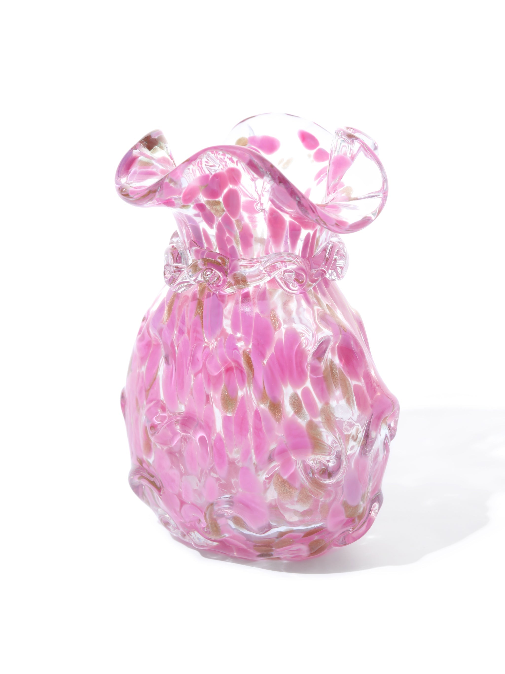 Blush Petal Glass Vase, Garland