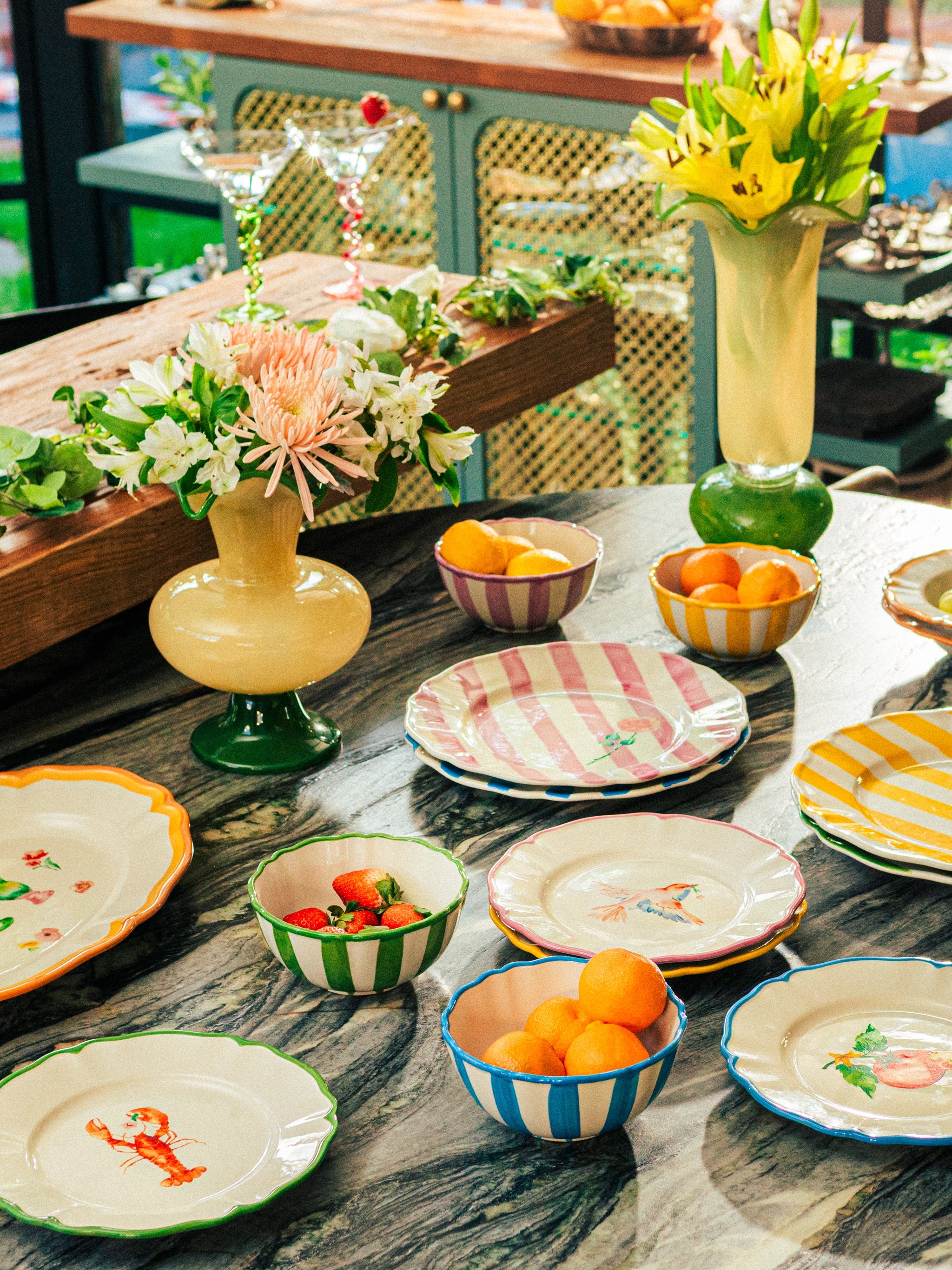Garden Feast Dinnerware Set of 15