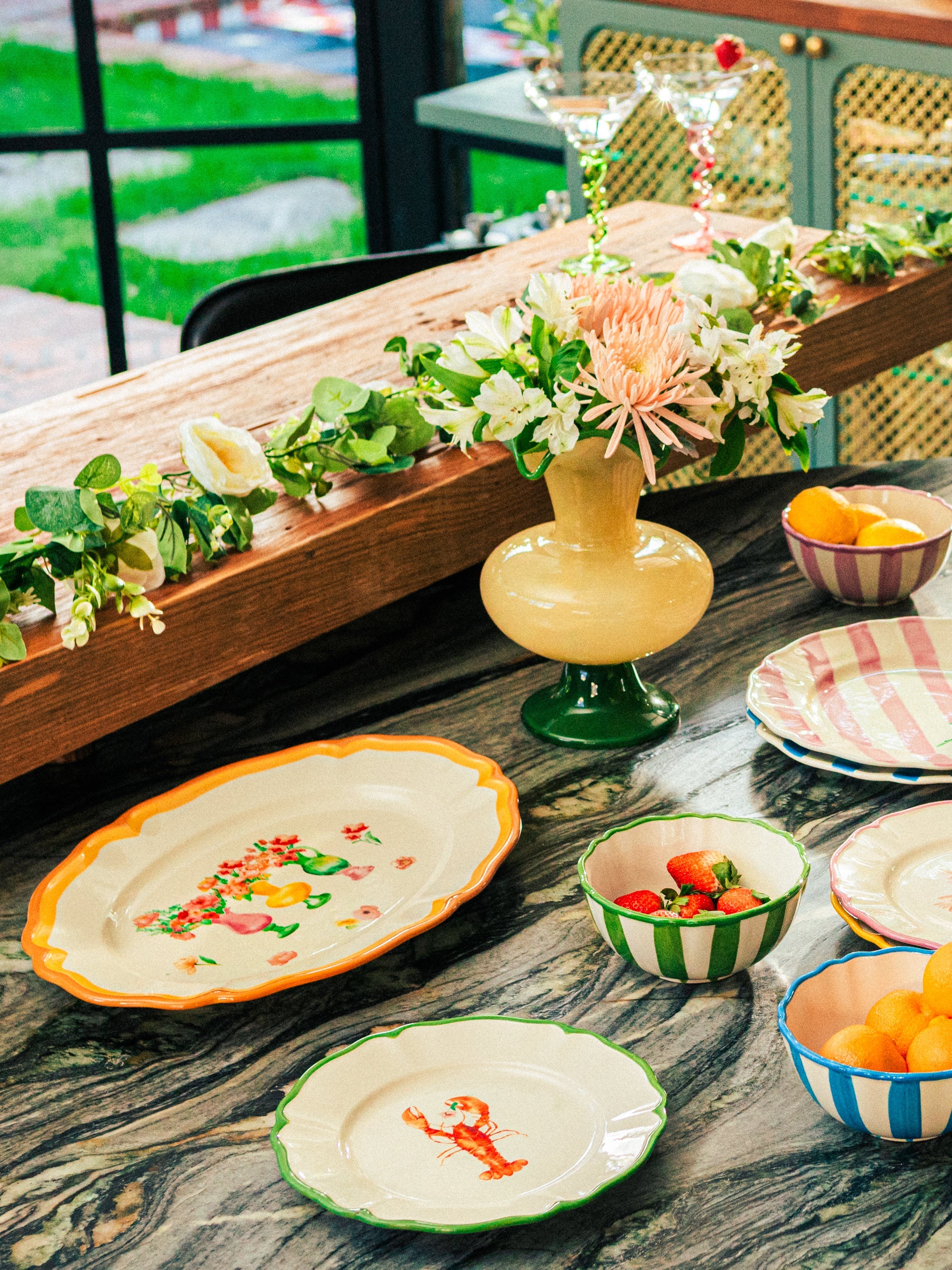 Garden Feast Oval Platter, 16 Inch