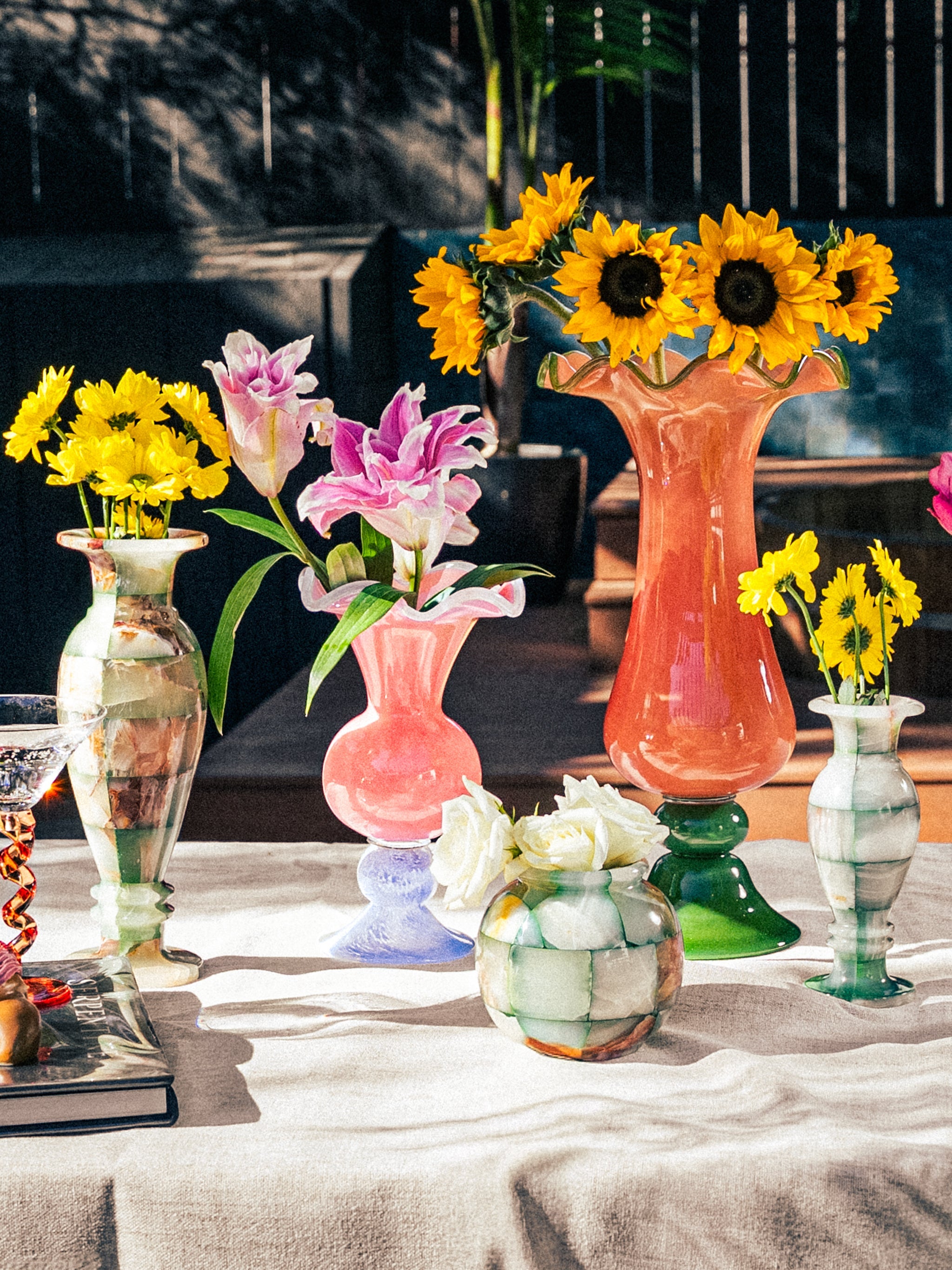 Coral Sunset Glow Vase