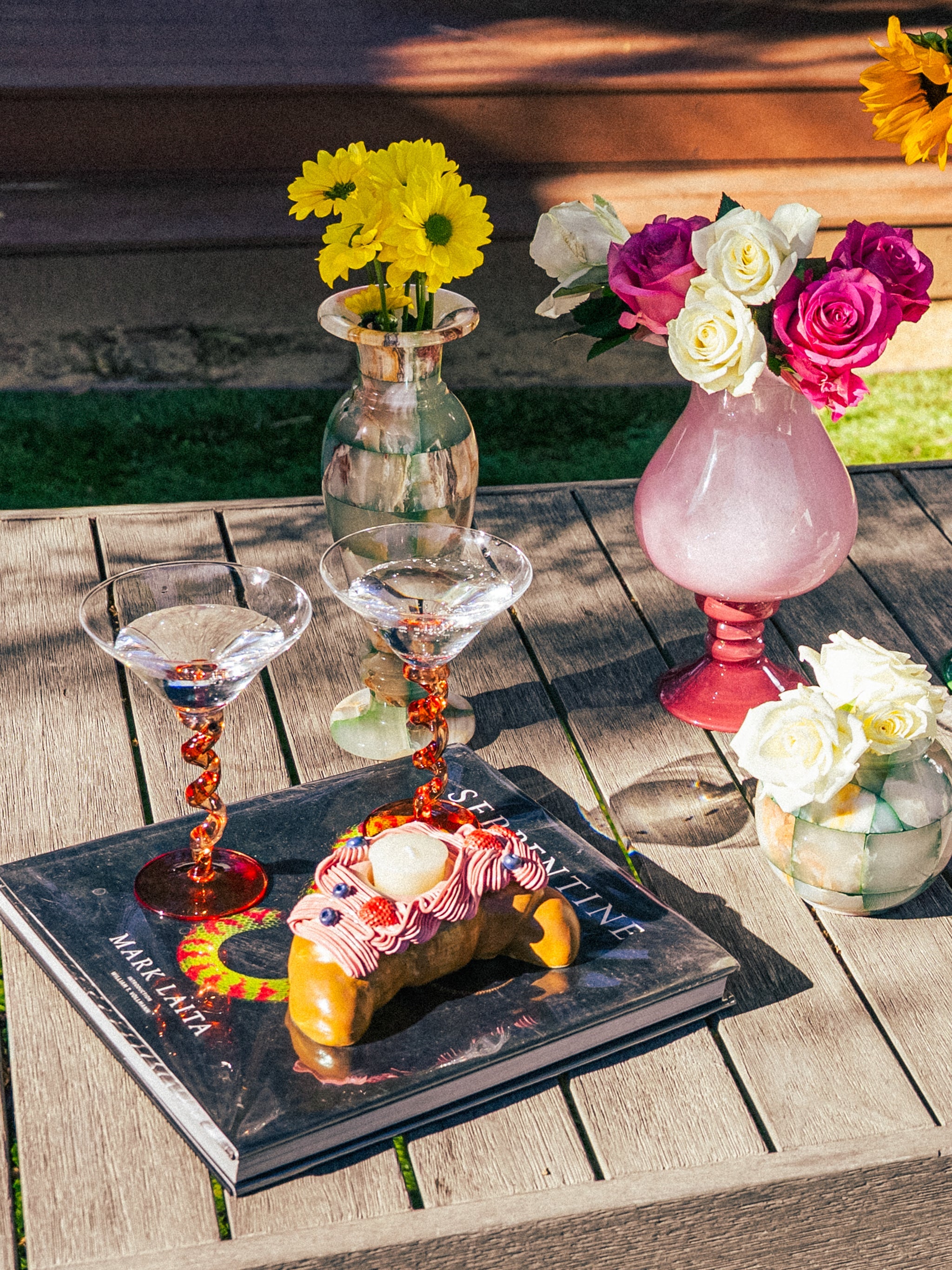 Croissant Candle Holder, Strawberry