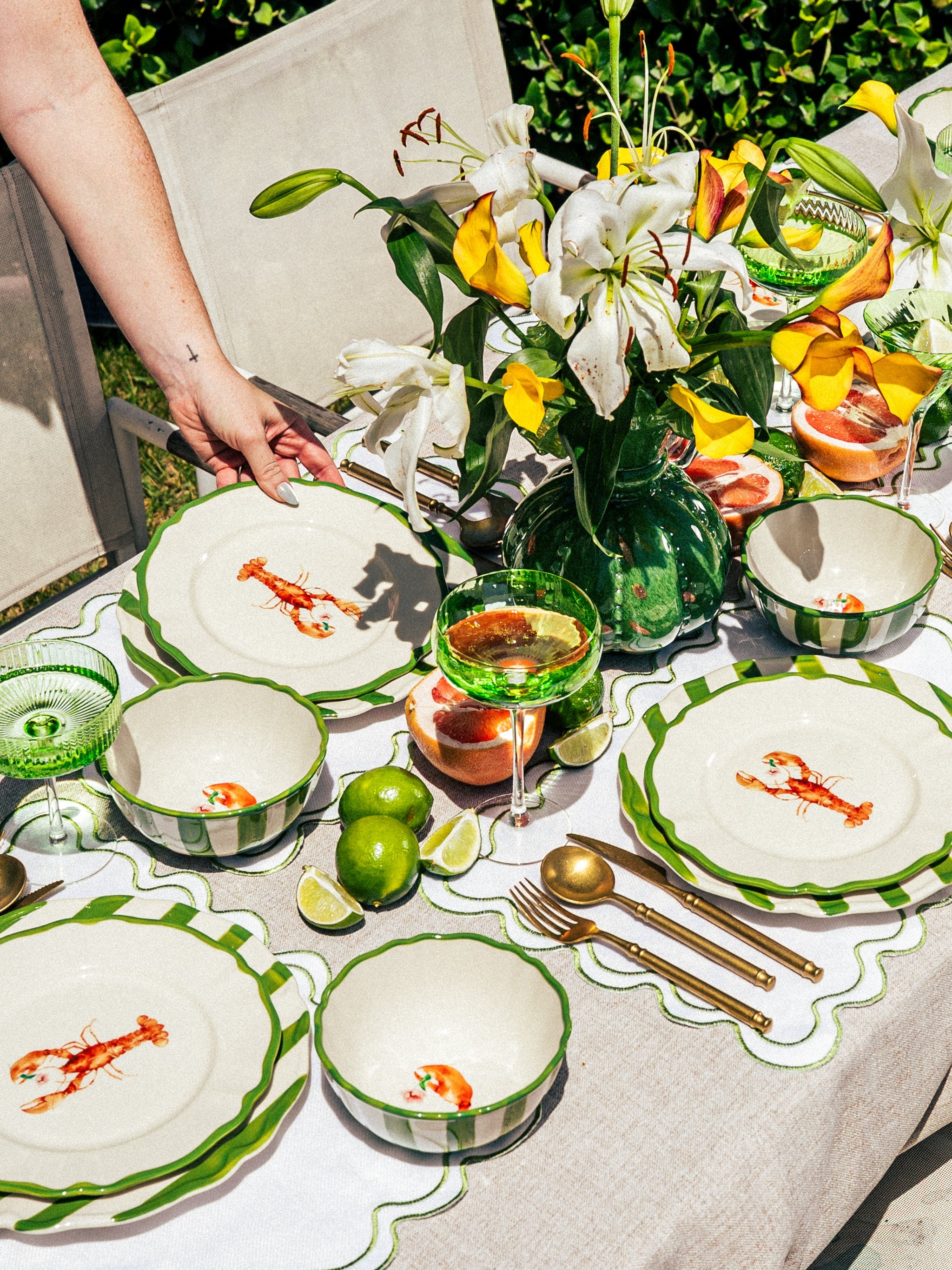 Garden Feast Bowl, Lobster, 6 Inch