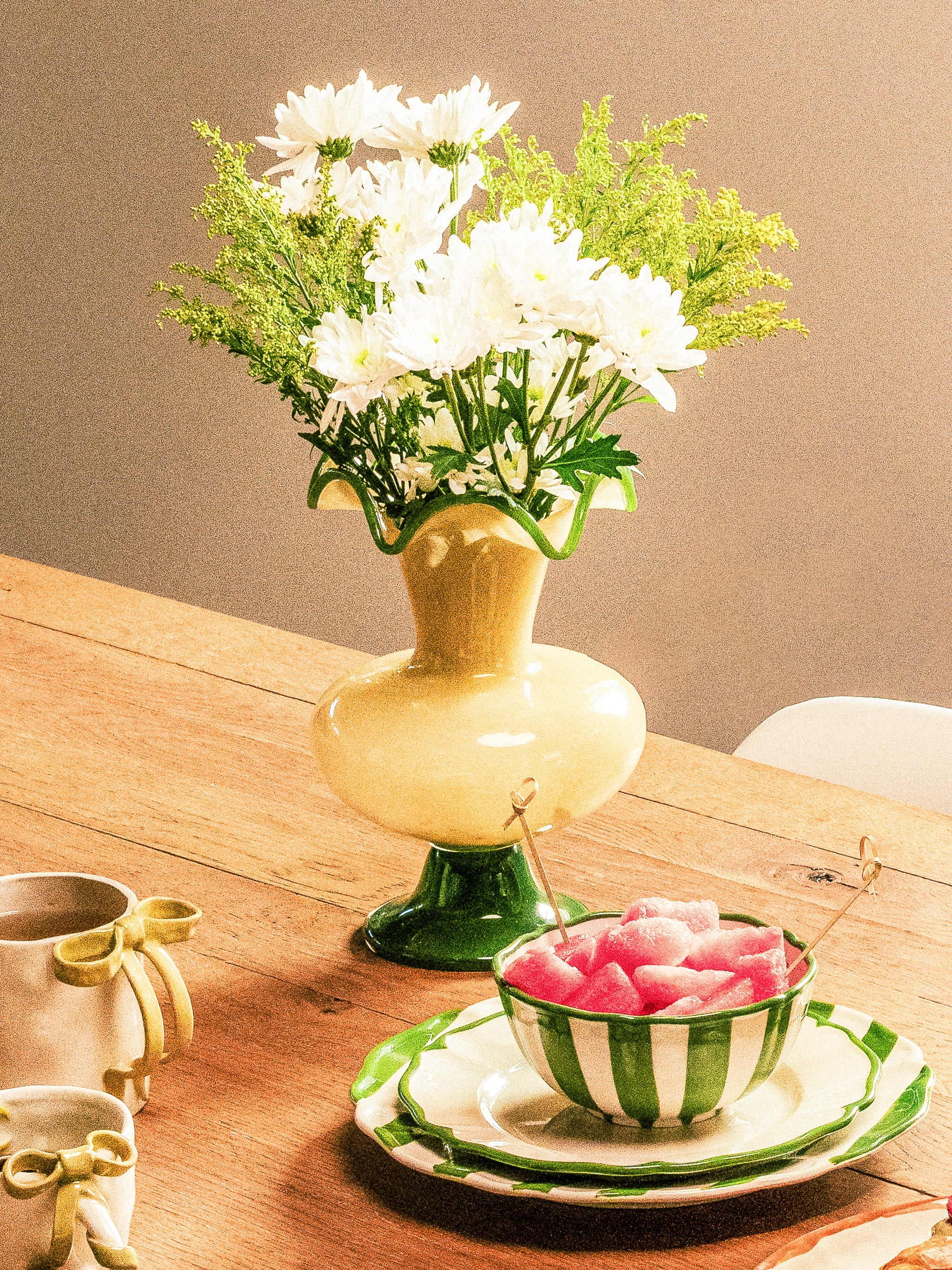 Verdant Crest Duo Vases, Set of 2