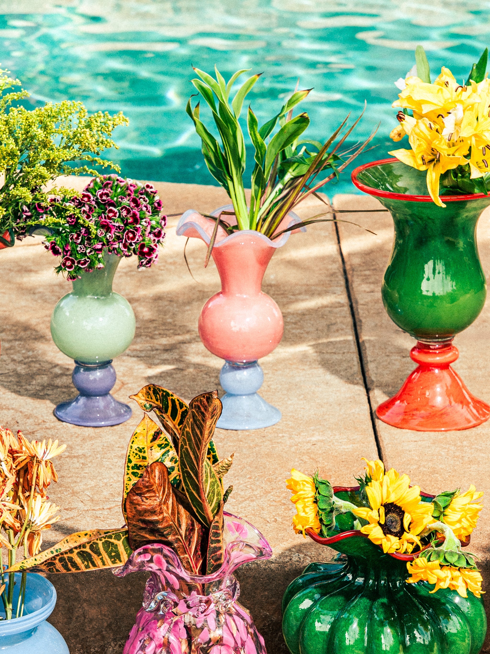 Coral Sunset Glow Vase