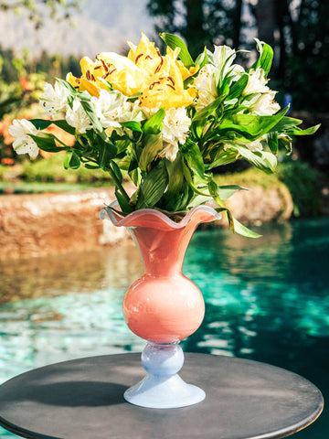 Coral Sunset Glow Vase