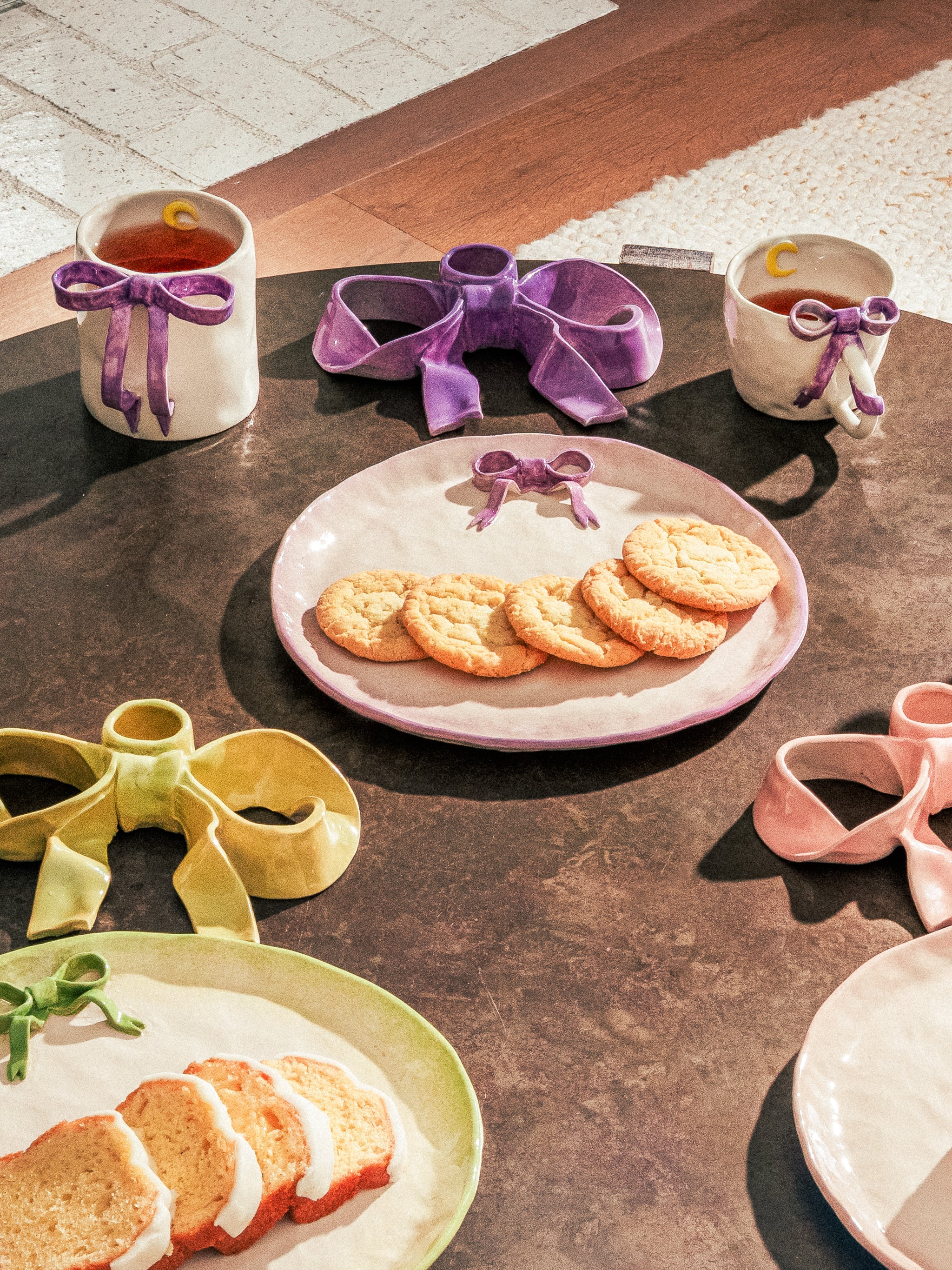 BowKnot Coffee Cup, Lavender Purple