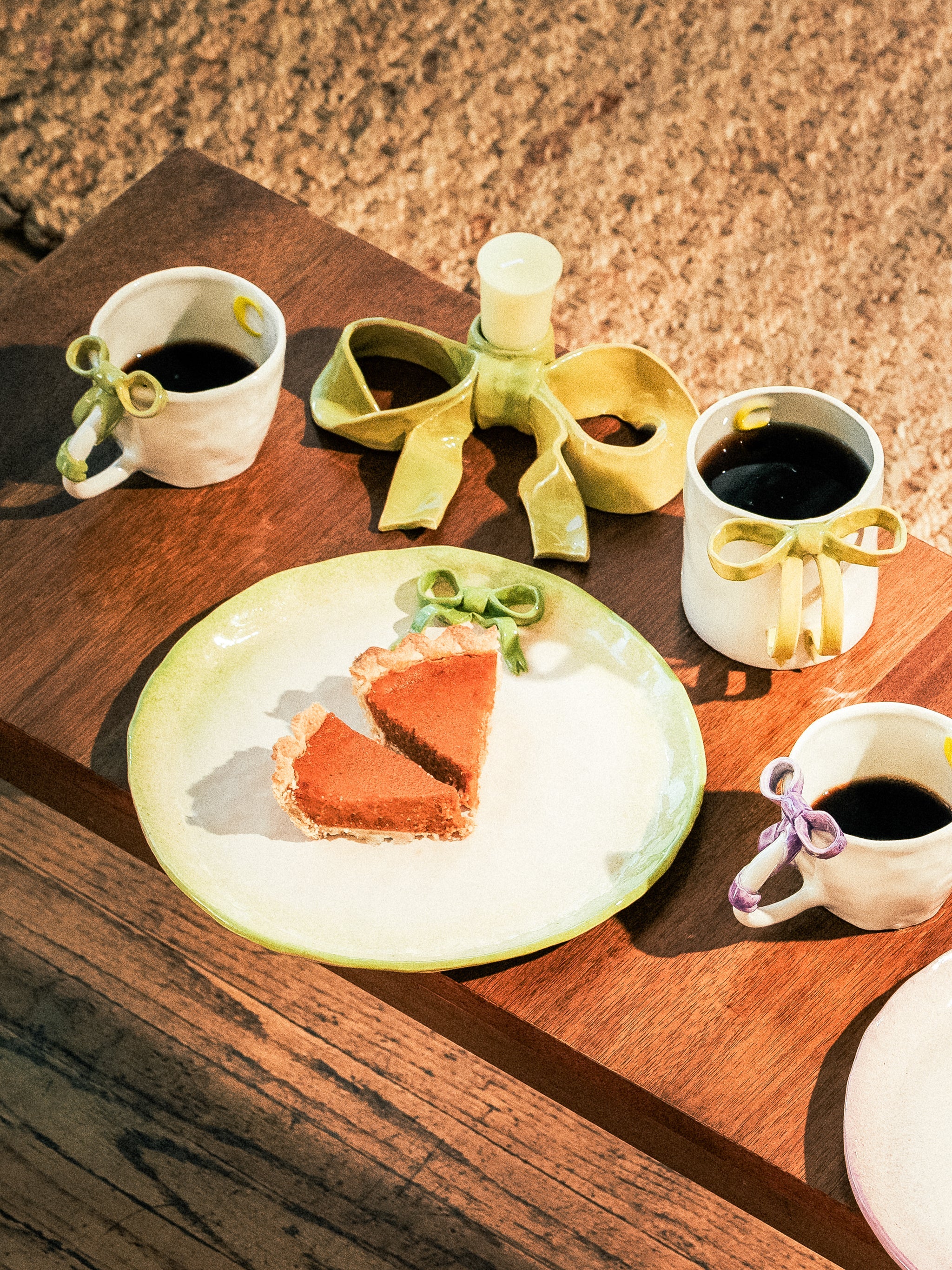BowKnot Coffee Cup, Olive Green
