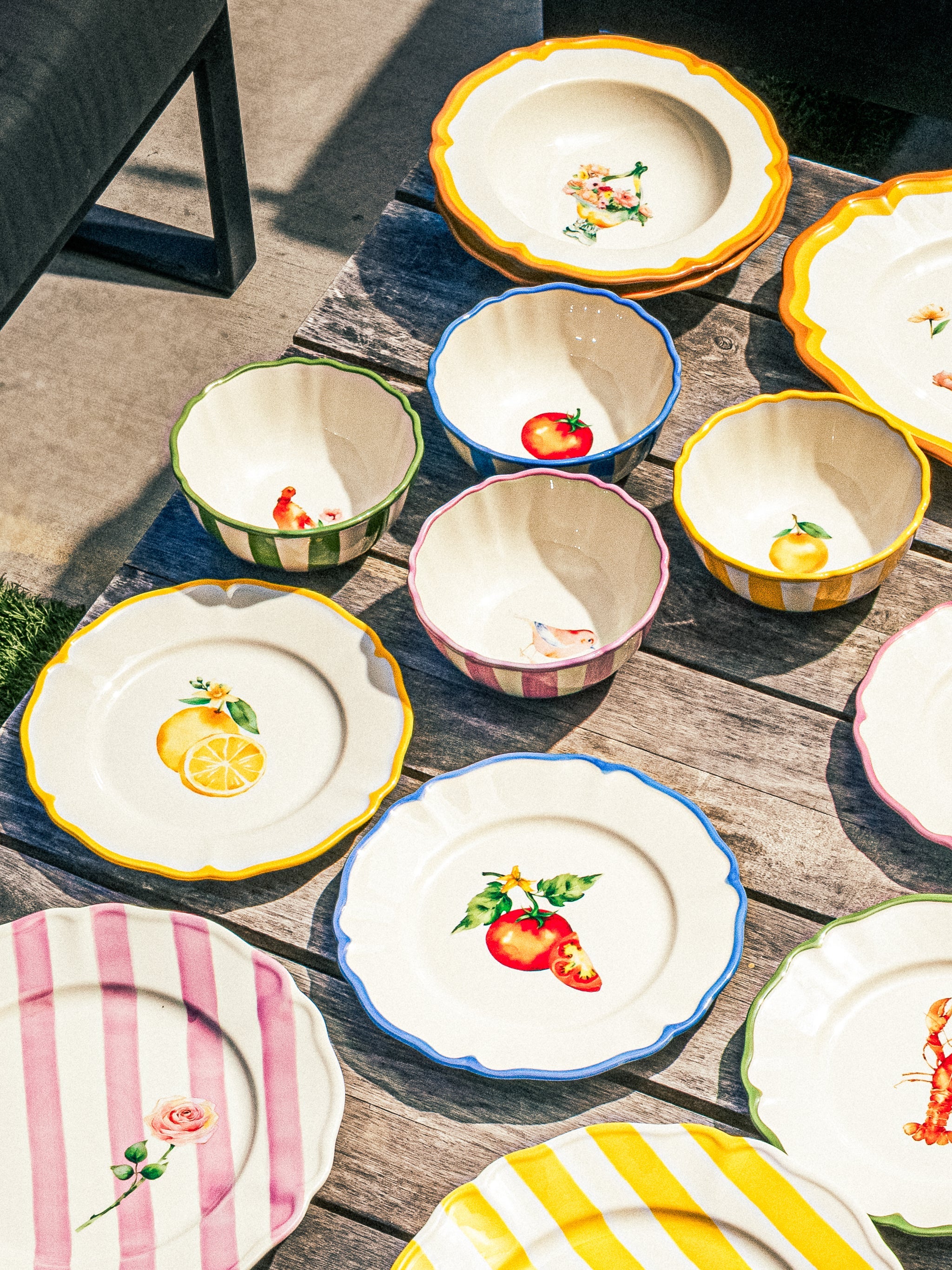 Garden Feast Plate, Tomato, 9 Inch