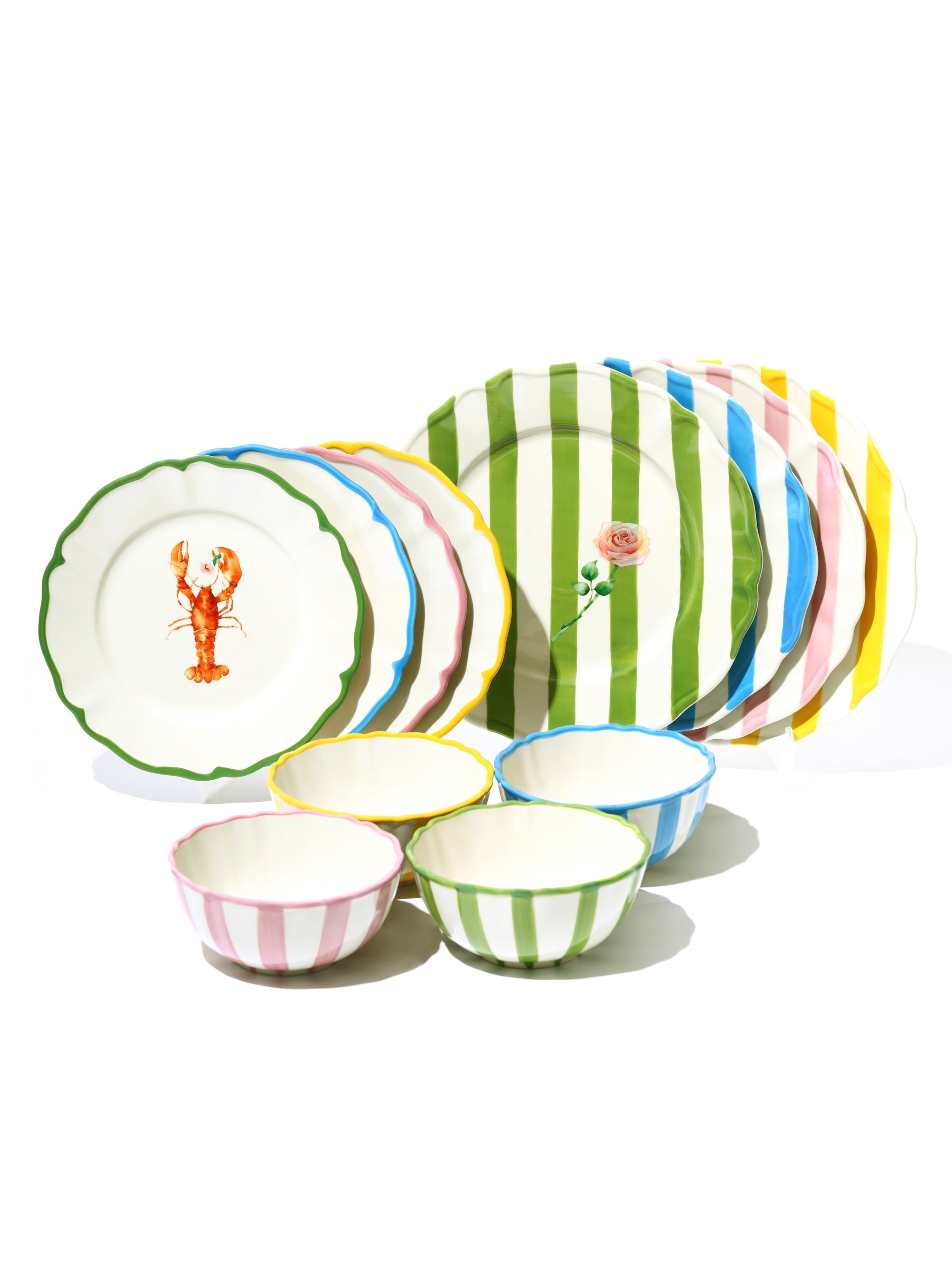 Garden Feast Plate, Lobster, 9 Inch
