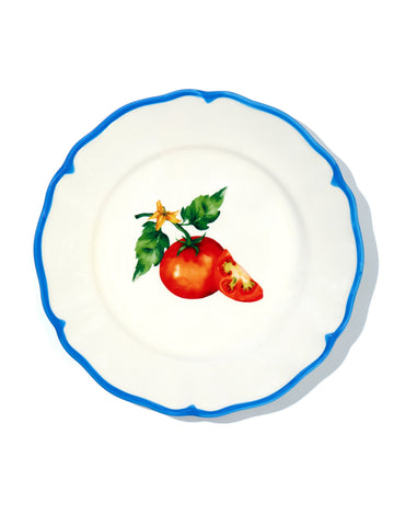 Garden Feast Plate, Tomato, 9 Inch