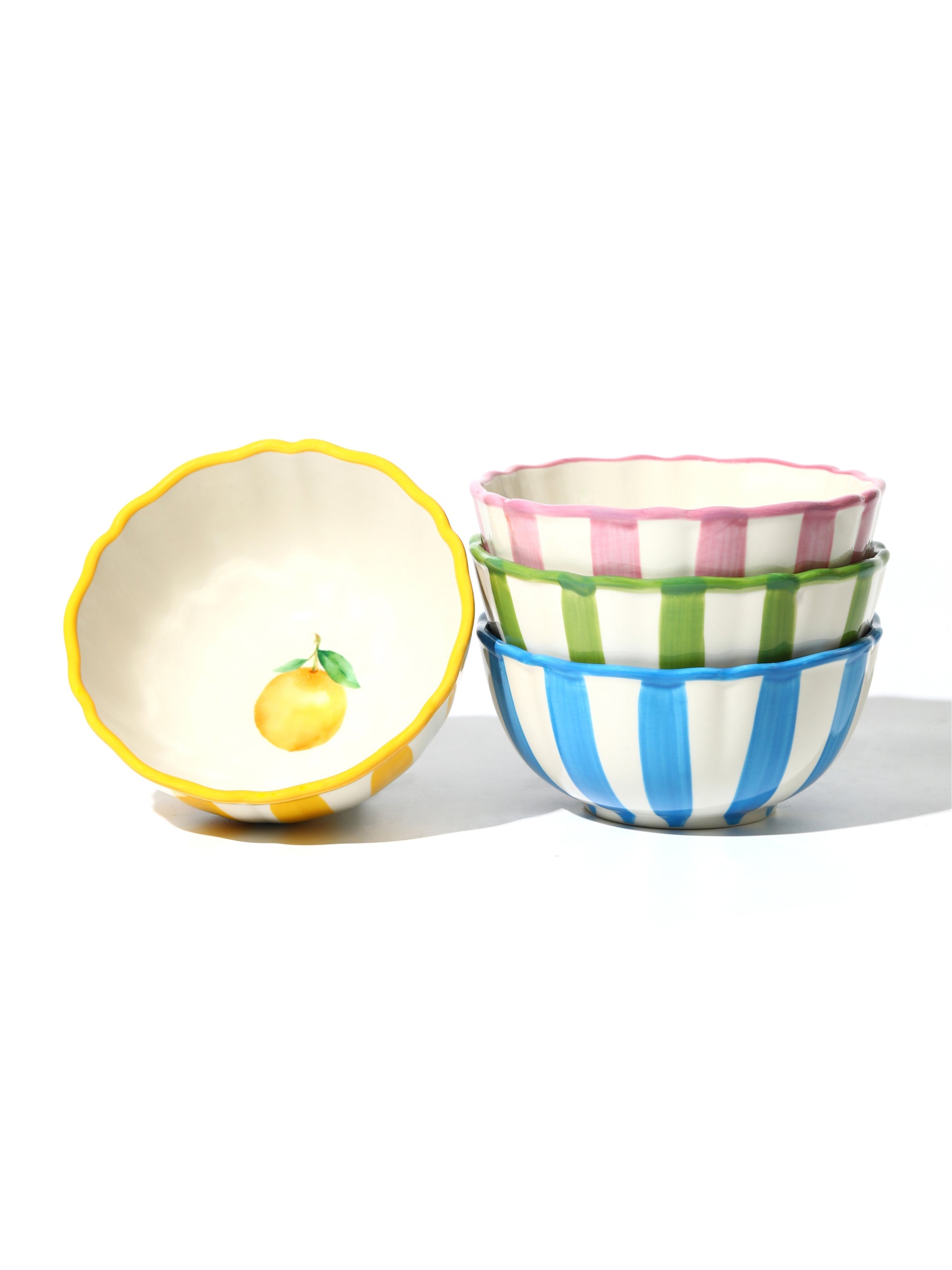 Garden Feast Bowl, Lemon, 6 Inch