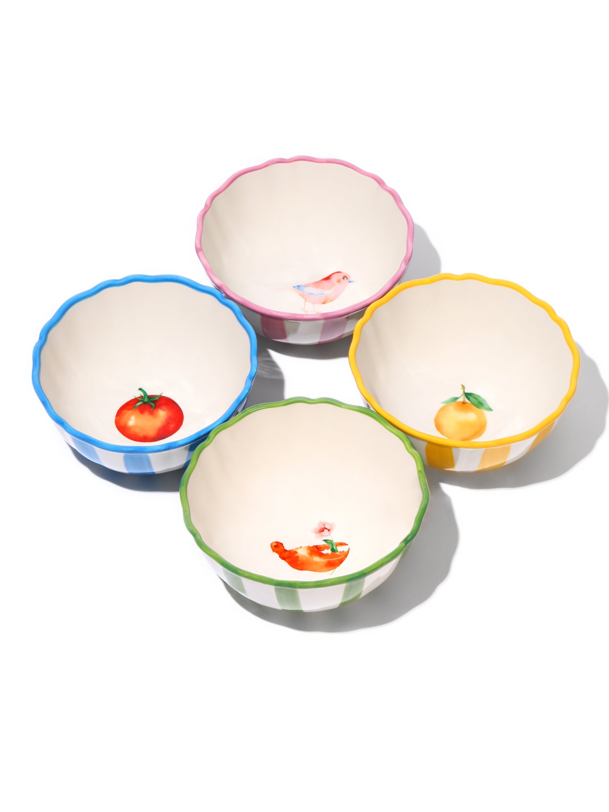 Garden Feast Bowl, Lemon, 6 Inch