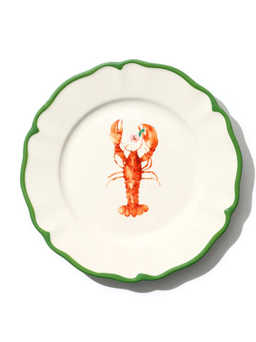 Garden Feast Plate, Lobster, 9 Inch