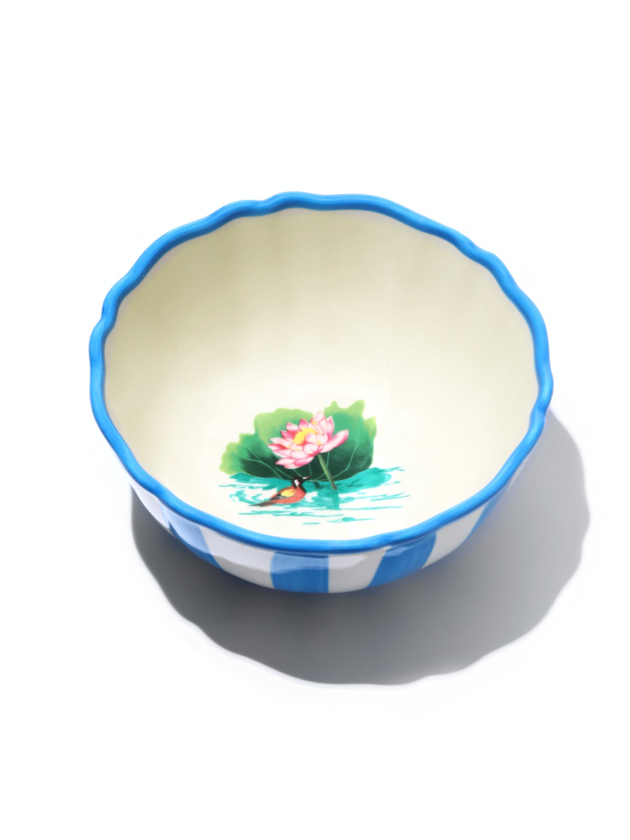 Lotus Pond Dinnerware Set of 12, Blue